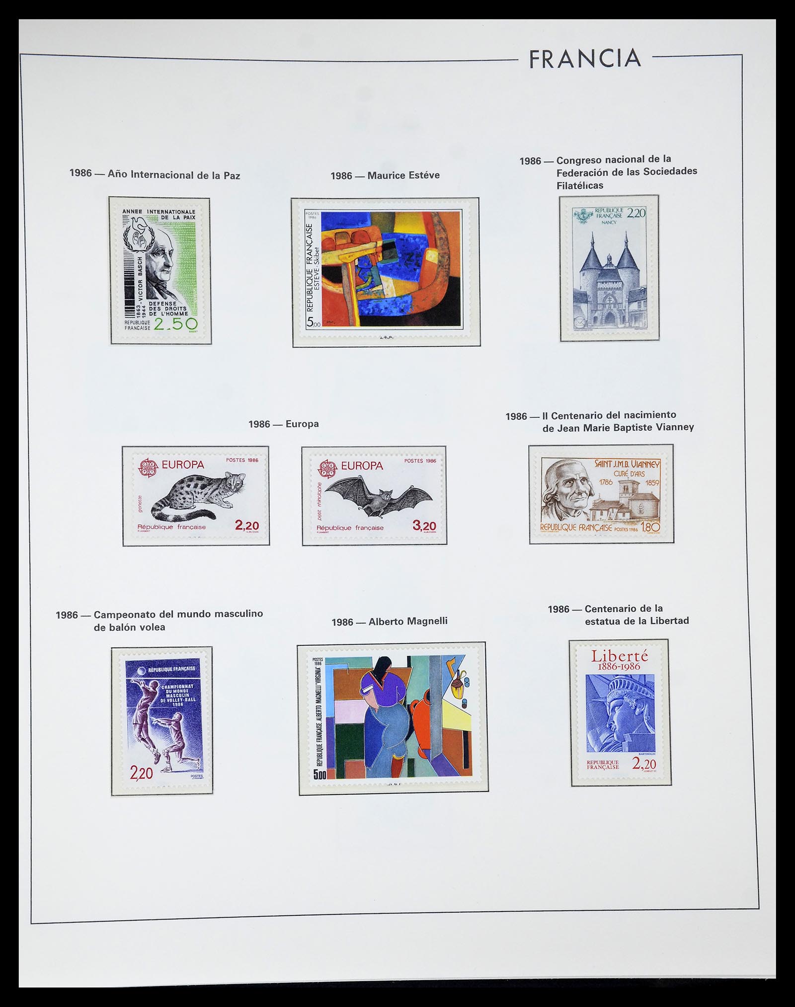 34755 252 - Postzegelverzameling 34755 Frankrijk 1900-2000.