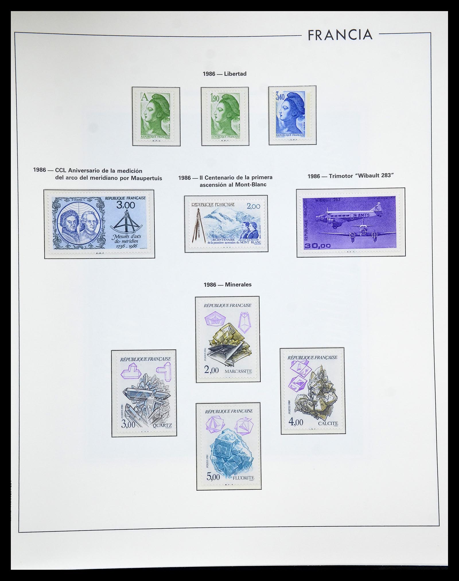 34755 253 - Postzegelverzameling 34755 Frankrijk 1900-2000.
