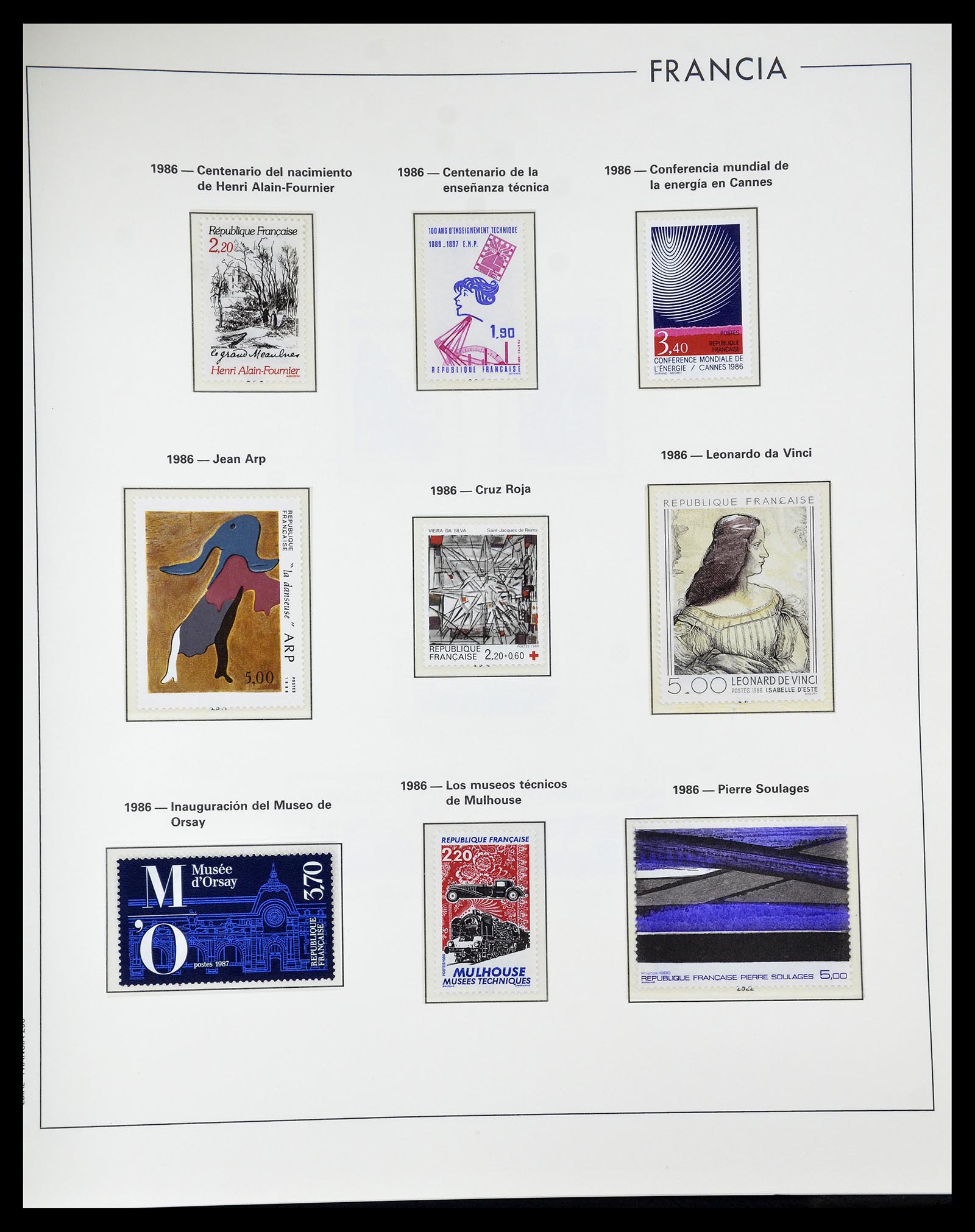 34755 255 - Postzegelverzameling 34755 Frankrijk 1900-2000.