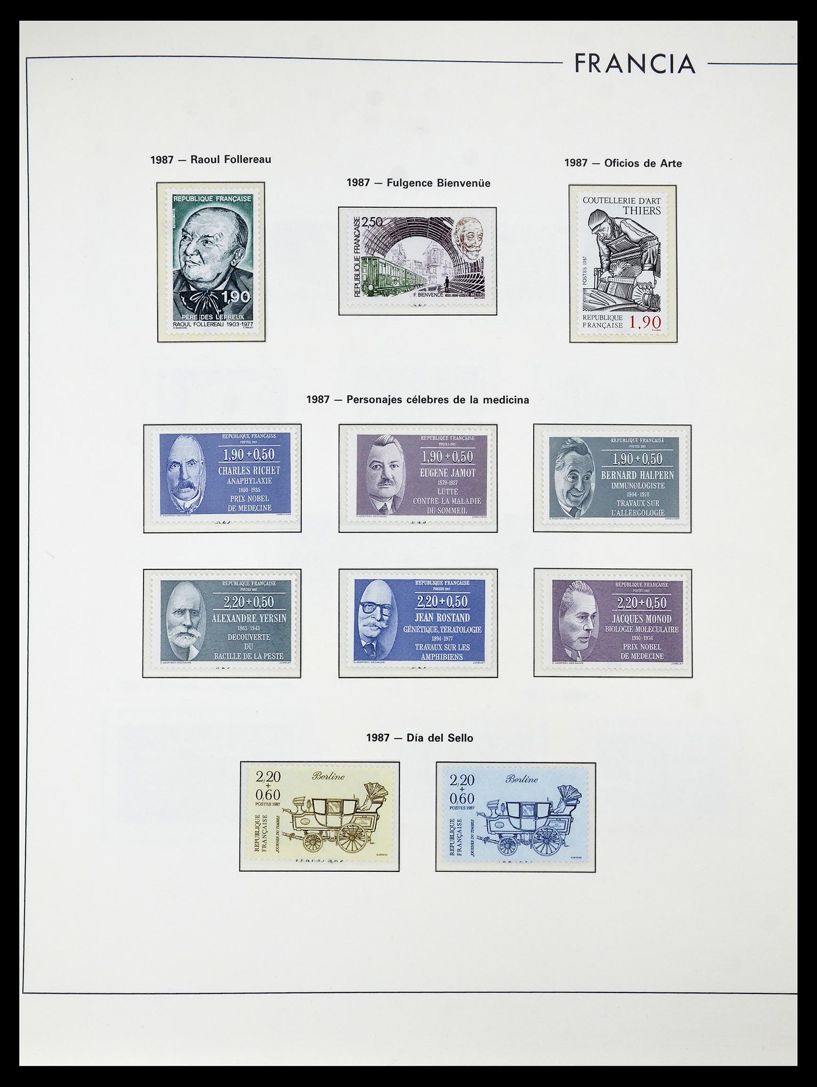 34755 258 - Postzegelverzameling 34755 Frankrijk 1900-2000.