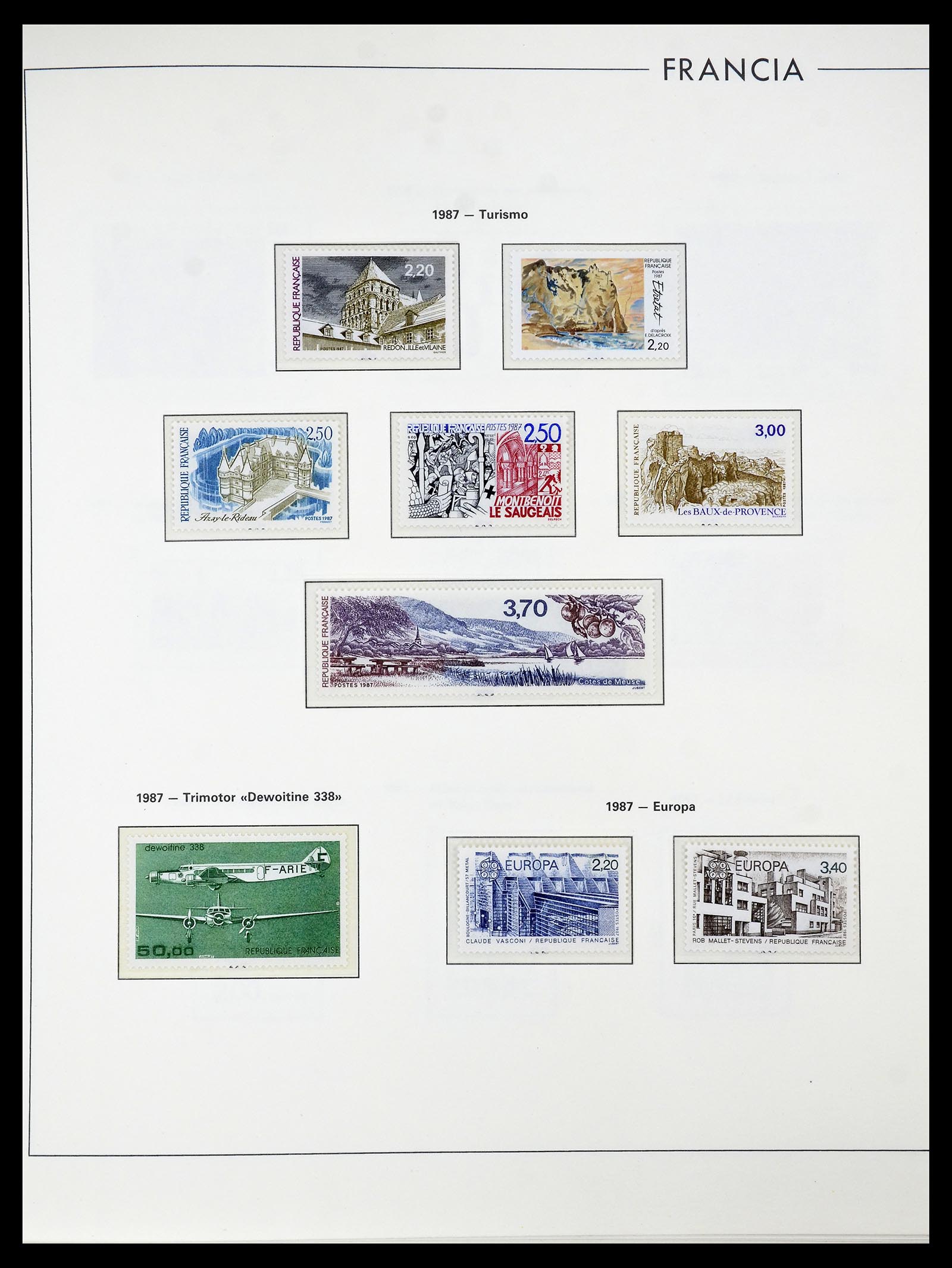 34755 259 - Postzegelverzameling 34755 Frankrijk 1900-2000.
