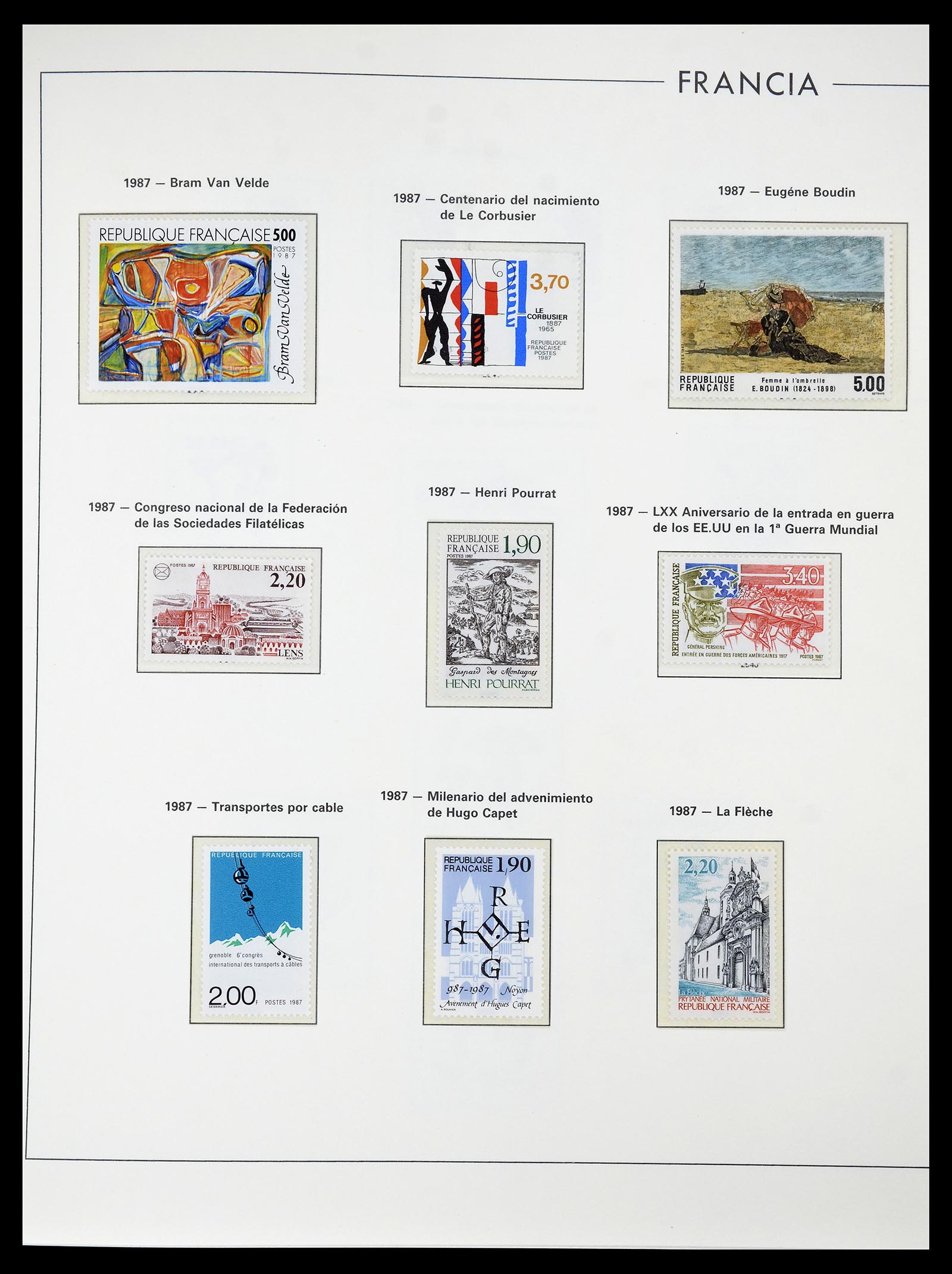 34755 260 - Postzegelverzameling 34755 Frankrijk 1900-2000.