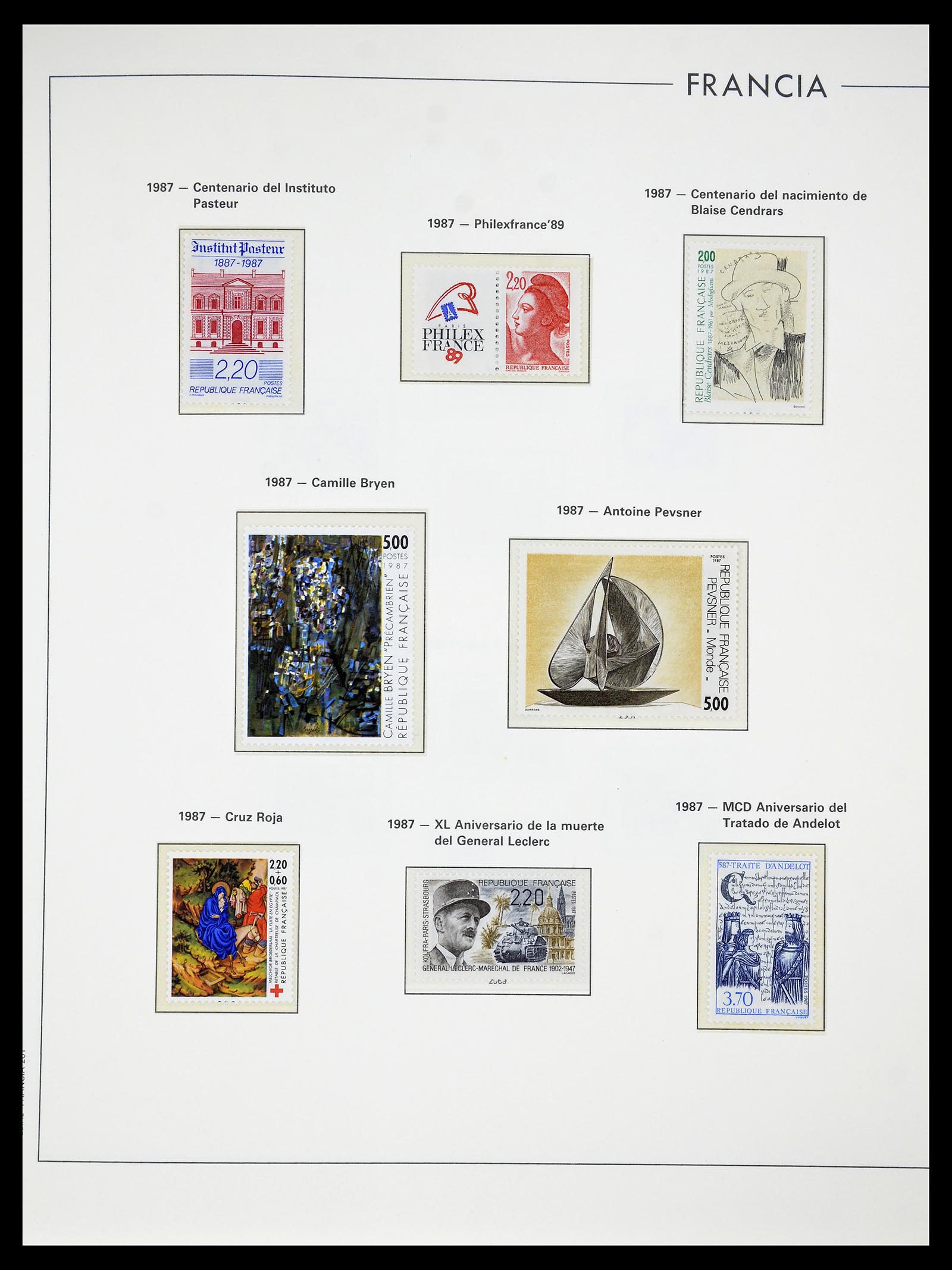 34755 262 - Postzegelverzameling 34755 Frankrijk 1900-2000.
