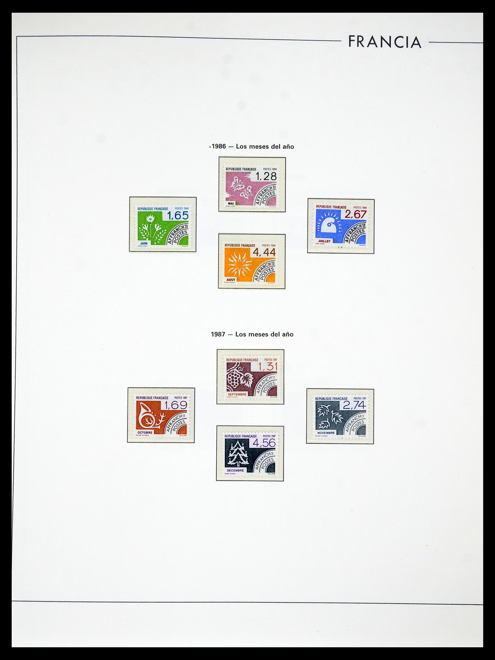 34755 263 - Postzegelverzameling 34755 Frankrijk 1900-2000.