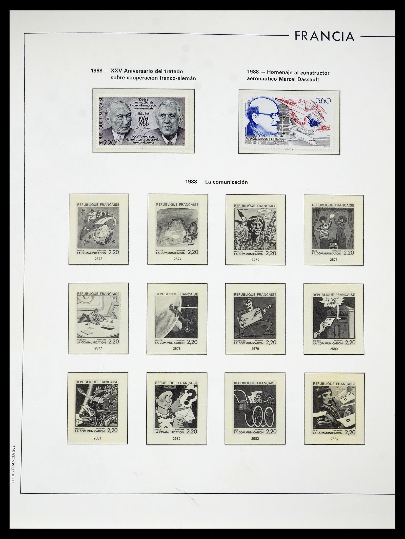34755 265 - Postzegelverzameling 34755 Frankrijk 1900-2000.