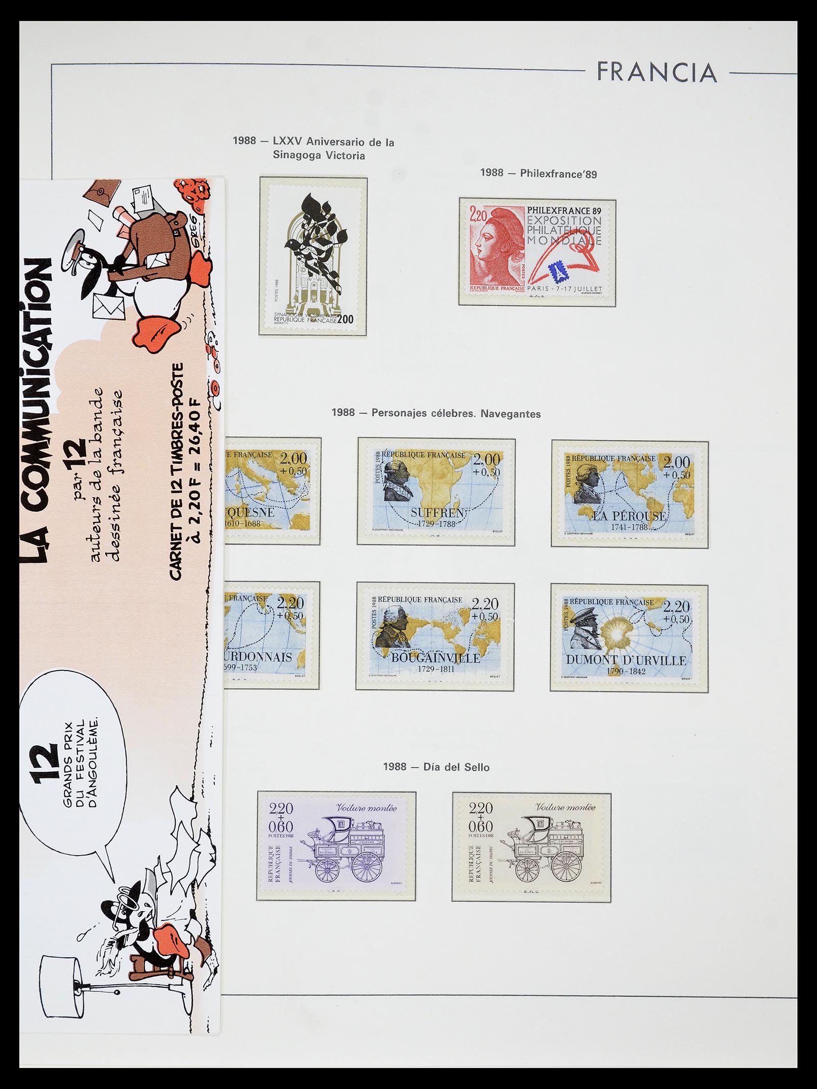 34755 266 - Postzegelverzameling 34755 Frankrijk 1900-2000.
