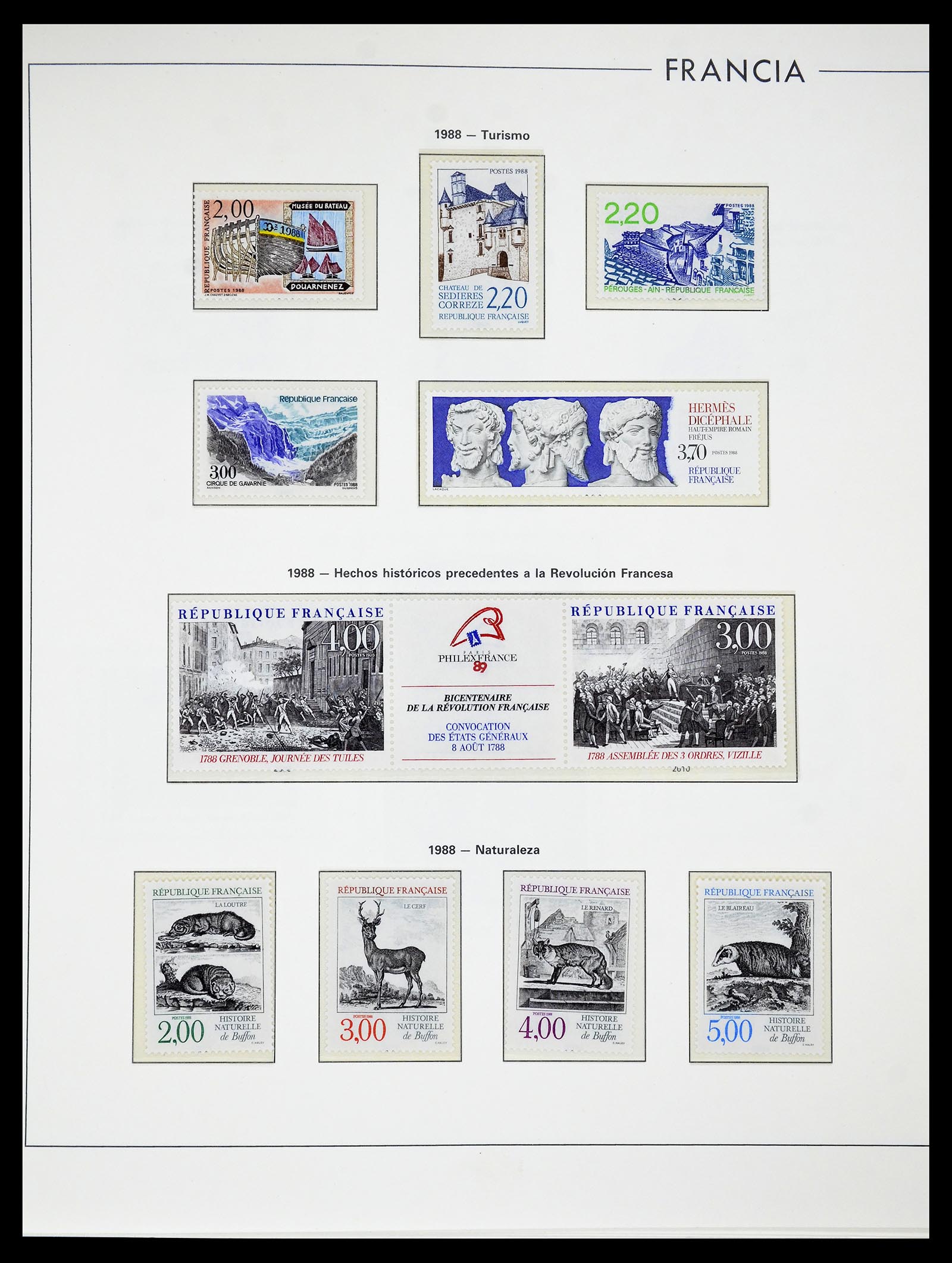 34755 268 - Postzegelverzameling 34755 Frankrijk 1900-2000.