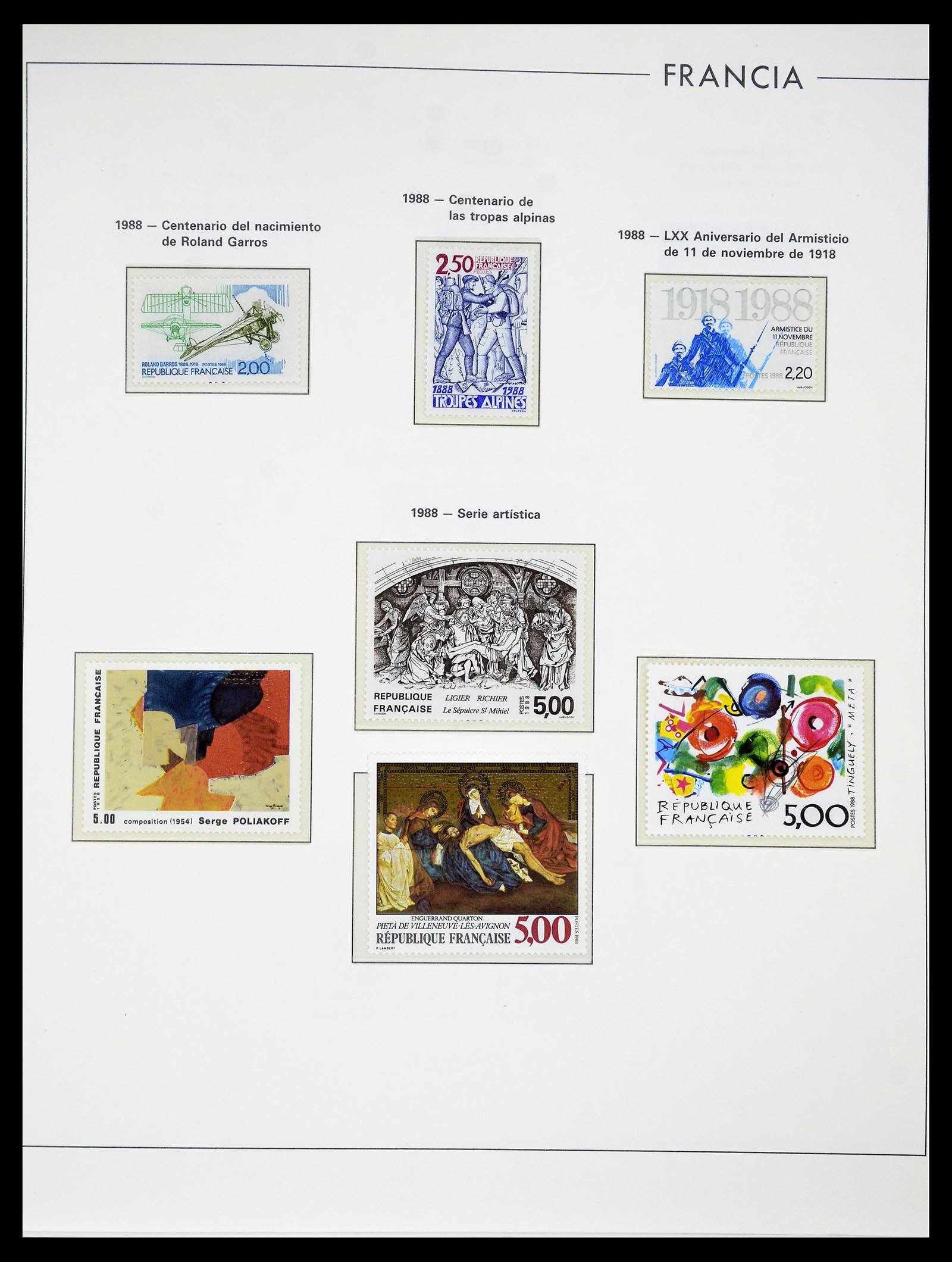 34755 269 - Postzegelverzameling 34755 Frankrijk 1900-2000.