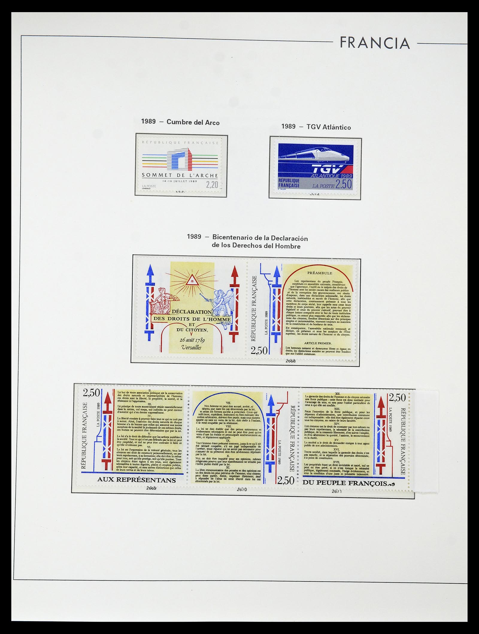 34755 279 - Postzegelverzameling 34755 Frankrijk 1900-2000.