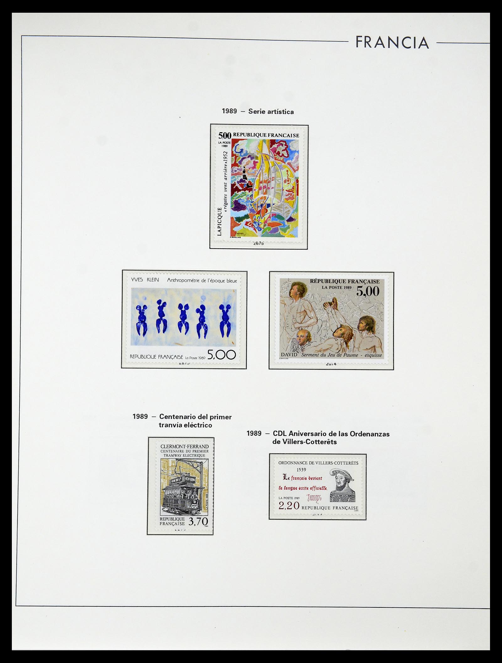 34755 280 - Postzegelverzameling 34755 Frankrijk 1900-2000.
