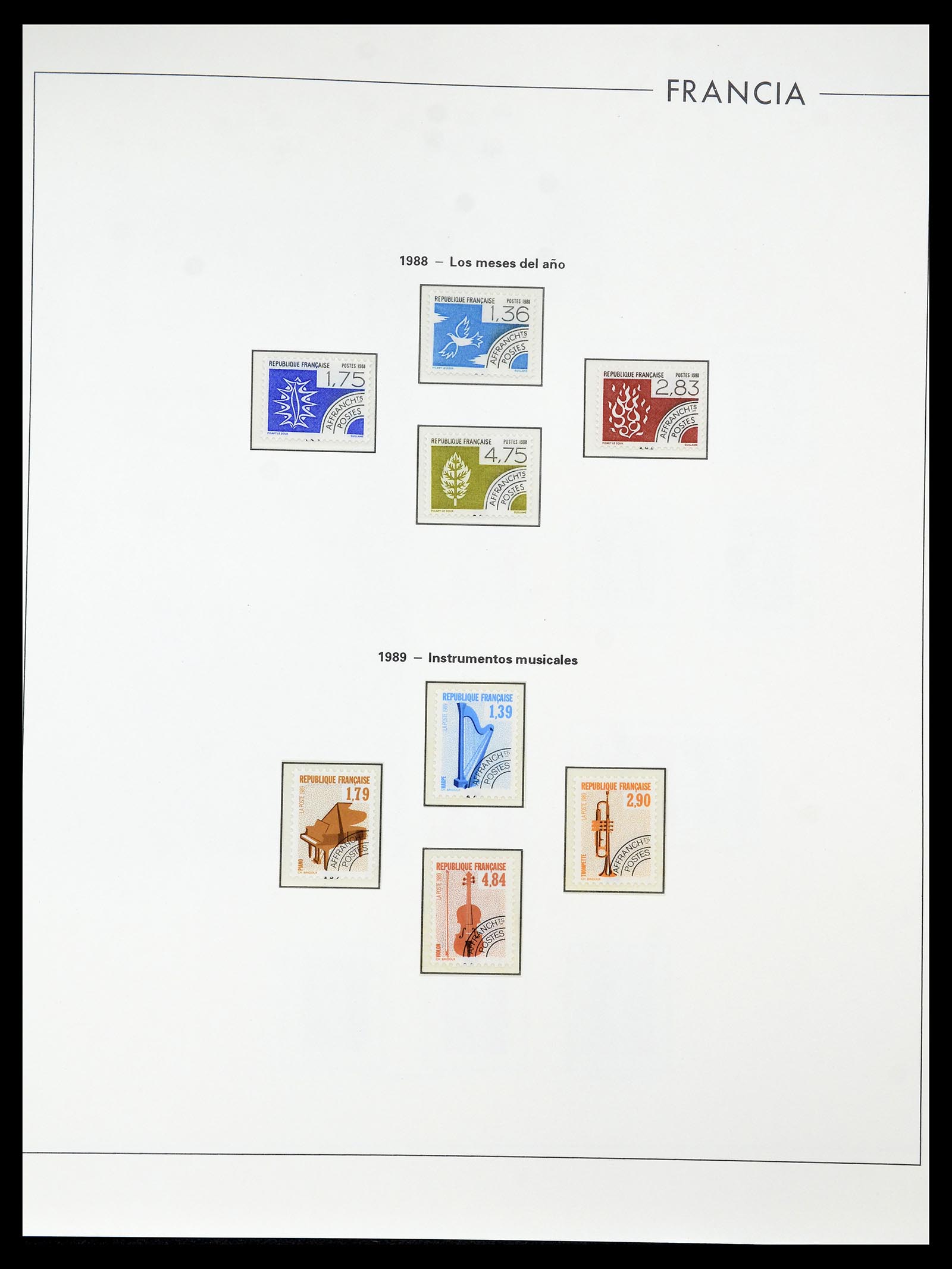 34755 284 - Postzegelverzameling 34755 Frankrijk 1900-2000.