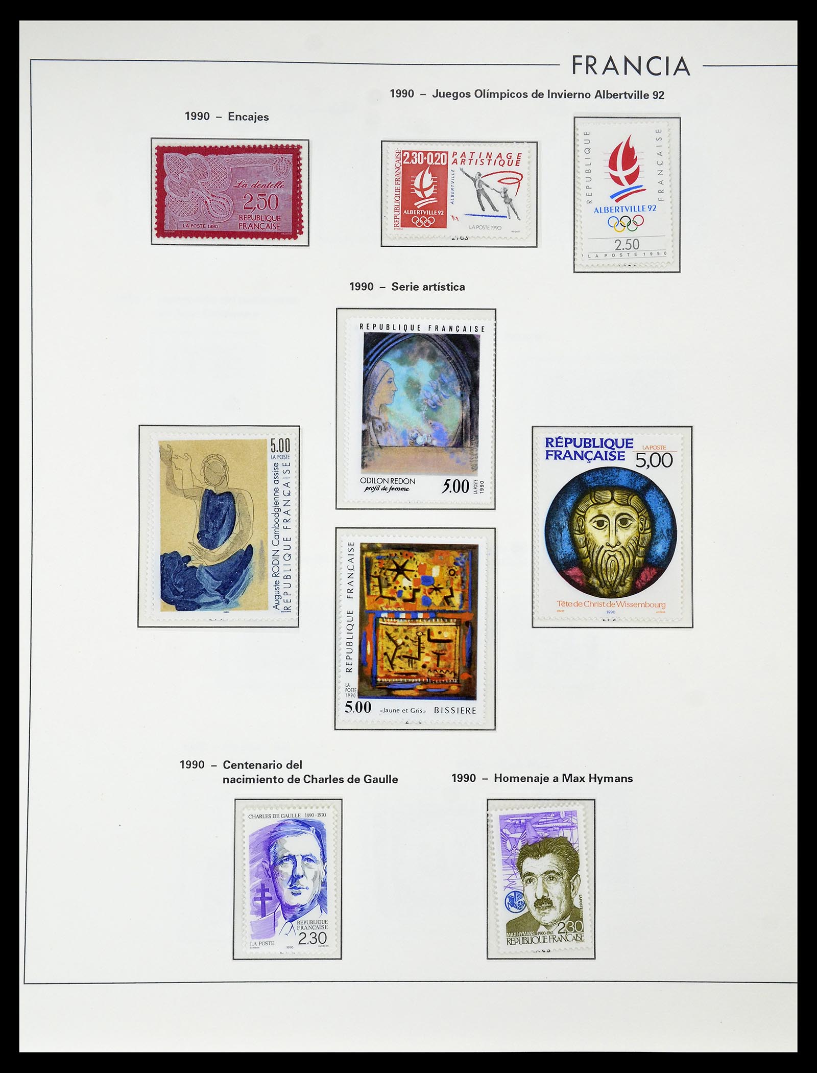 34755 286 - Postzegelverzameling 34755 Frankrijk 1900-2000.
