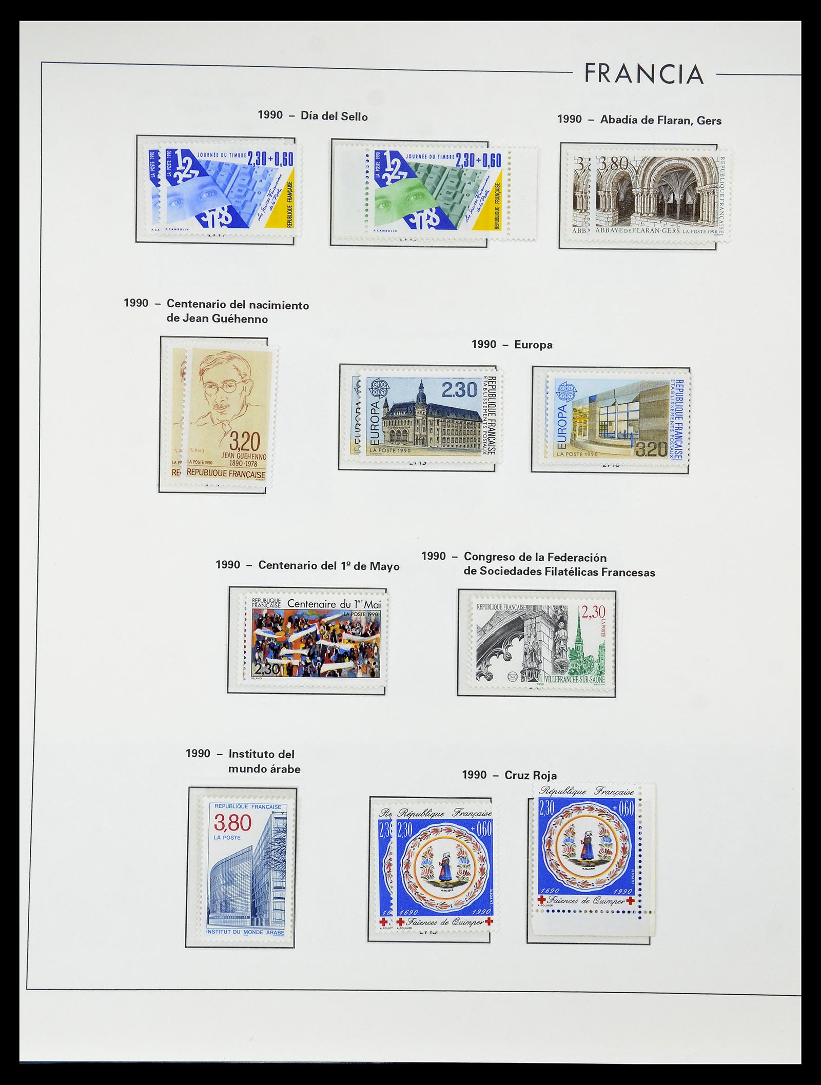 34755 287 - Postzegelverzameling 34755 Frankrijk 1900-2000.