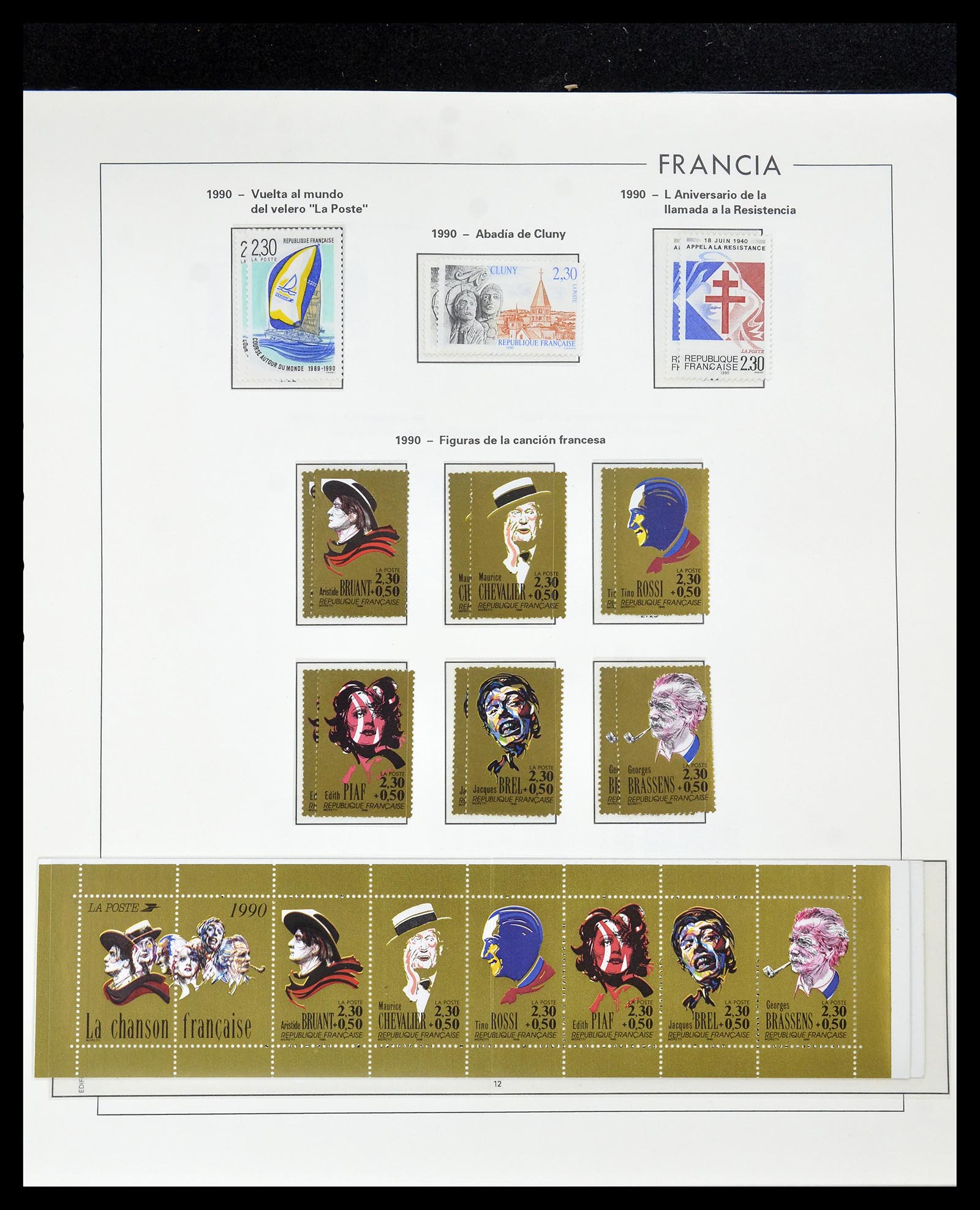 34755 288 - Postzegelverzameling 34755 Frankrijk 1900-2000.