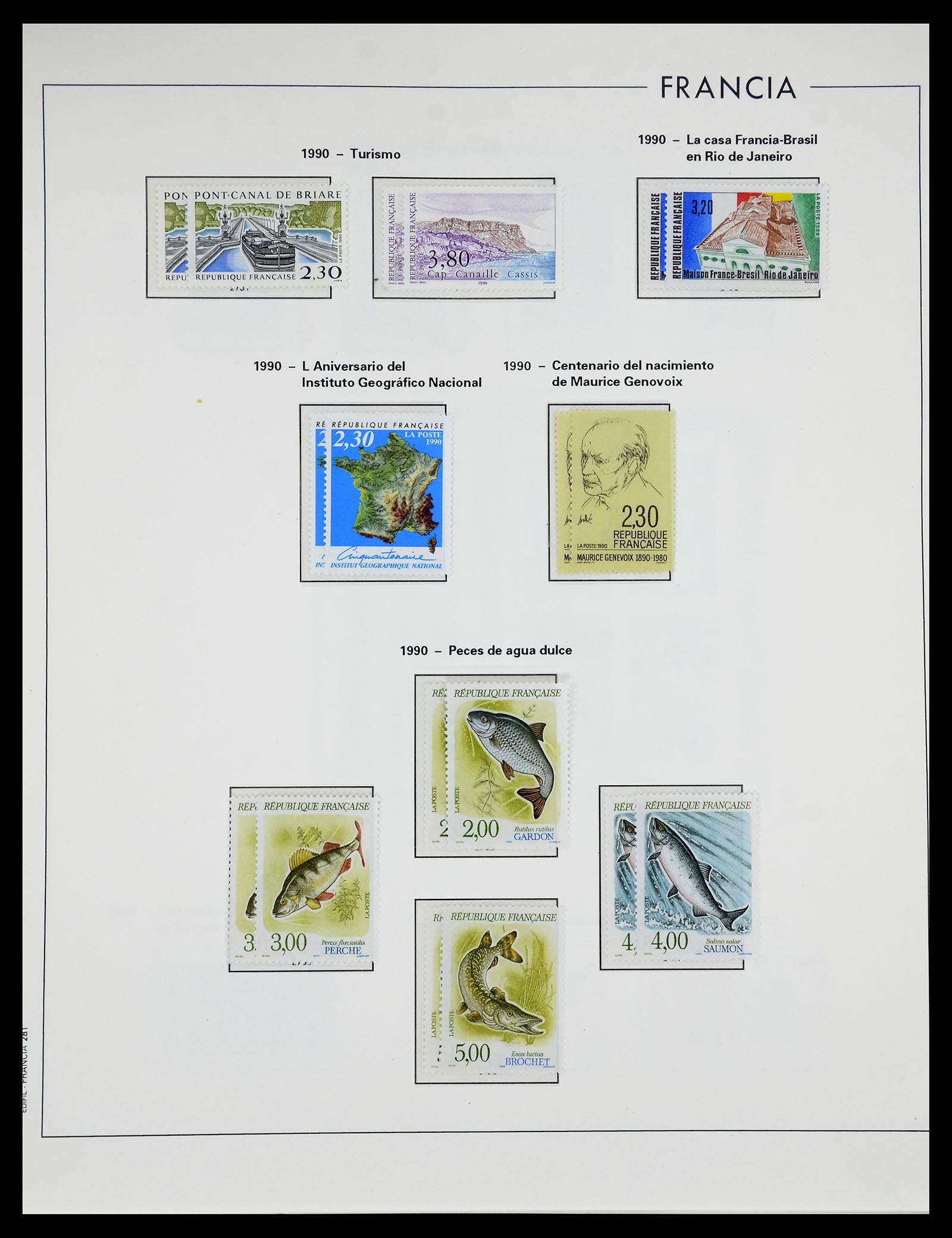 34755 289 - Postzegelverzameling 34755 Frankrijk 1900-2000.