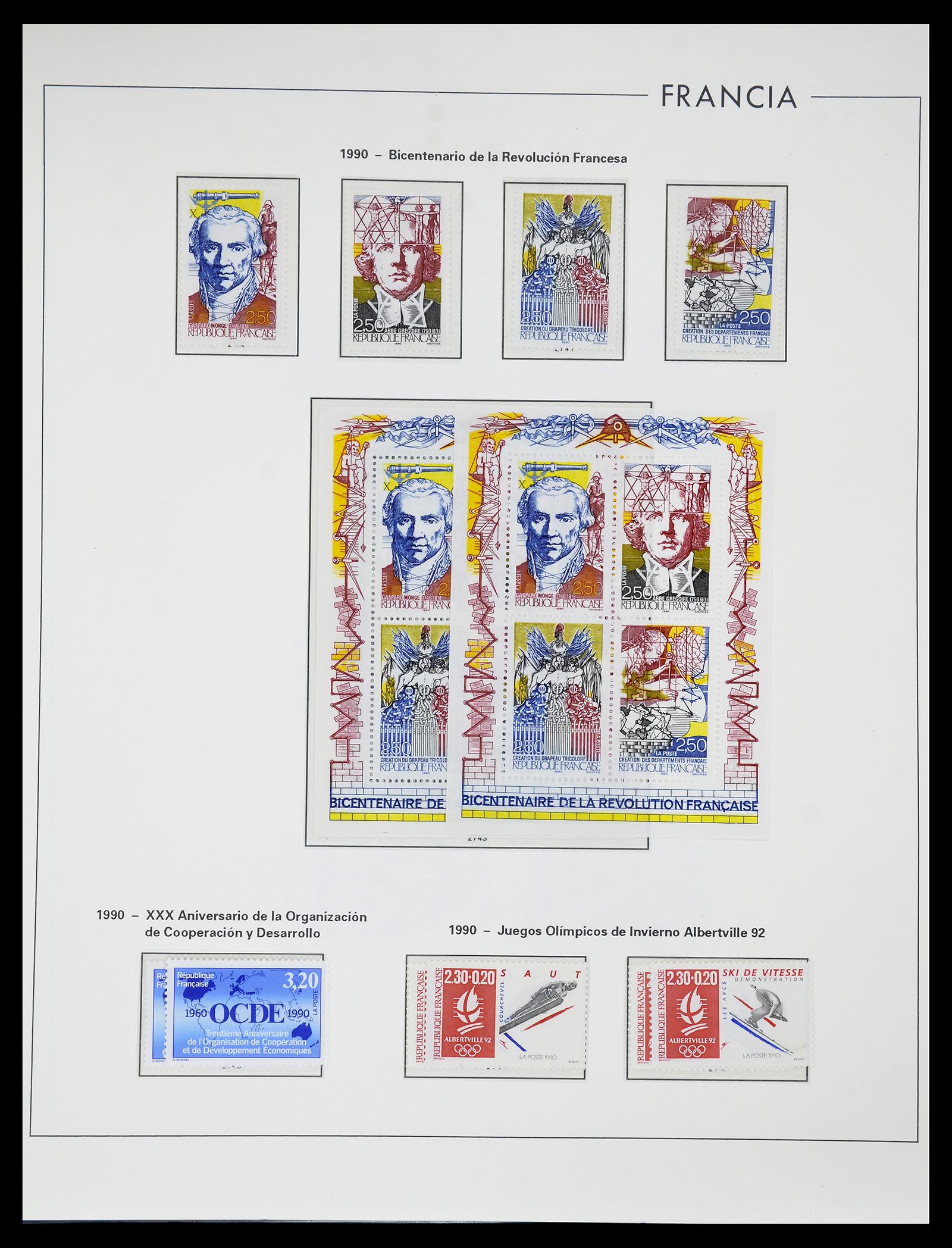 34755 290 - Postzegelverzameling 34755 Frankrijk 1900-2000.