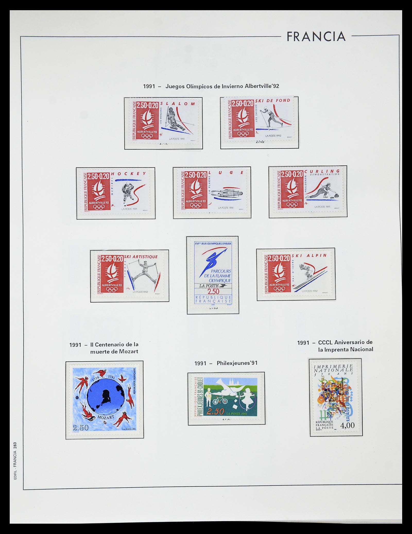34755 294 - Postzegelverzameling 34755 Frankrijk 1900-2000.