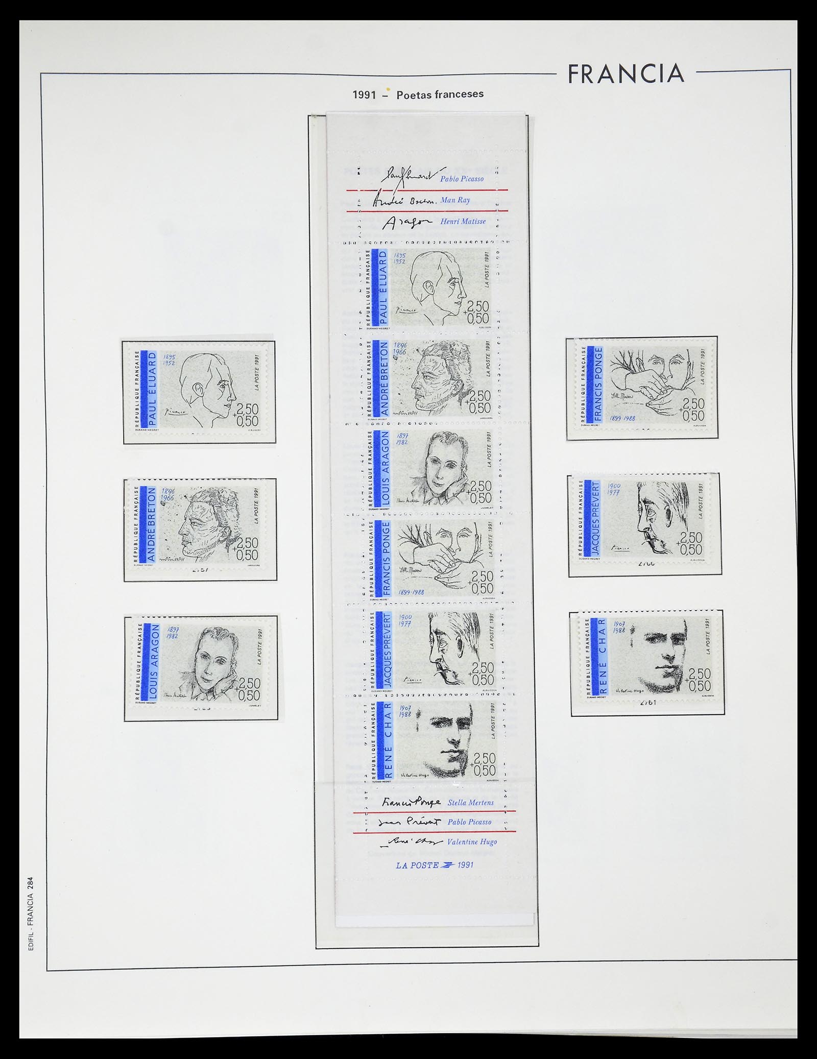 34755 295 - Postzegelverzameling 34755 Frankrijk 1900-2000.