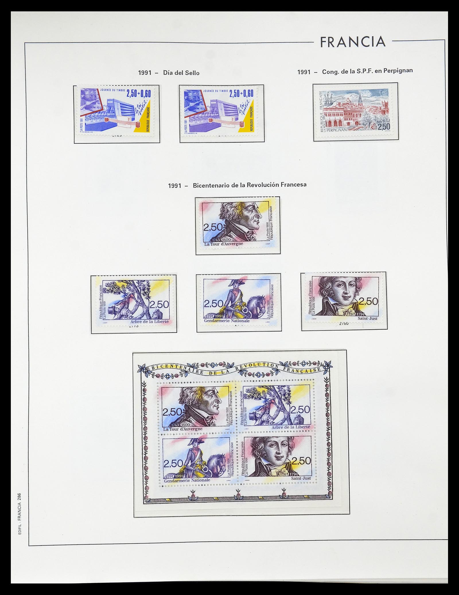 34755 297 - Postzegelverzameling 34755 Frankrijk 1900-2000.