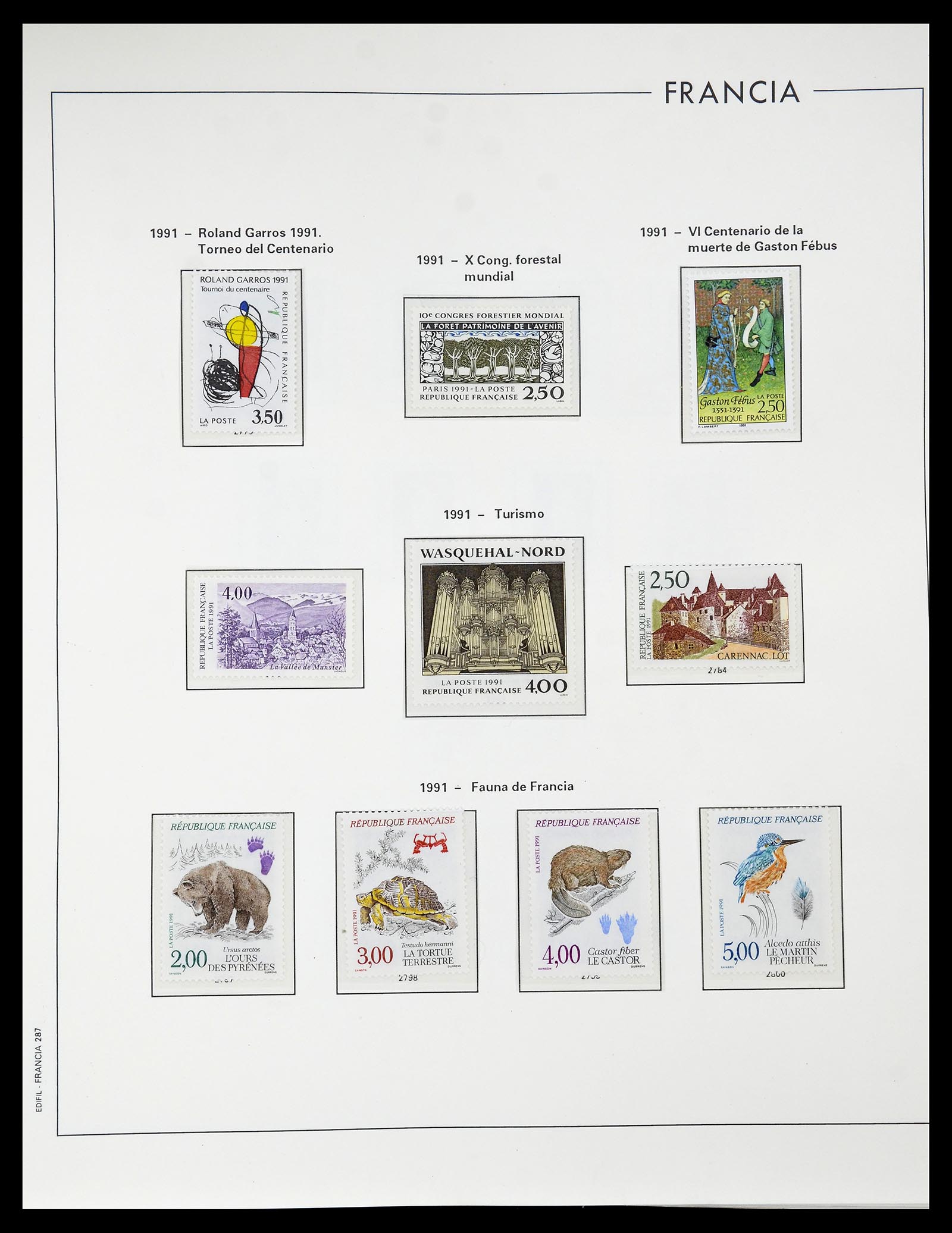 34755 298 - Postzegelverzameling 34755 Frankrijk 1900-2000.