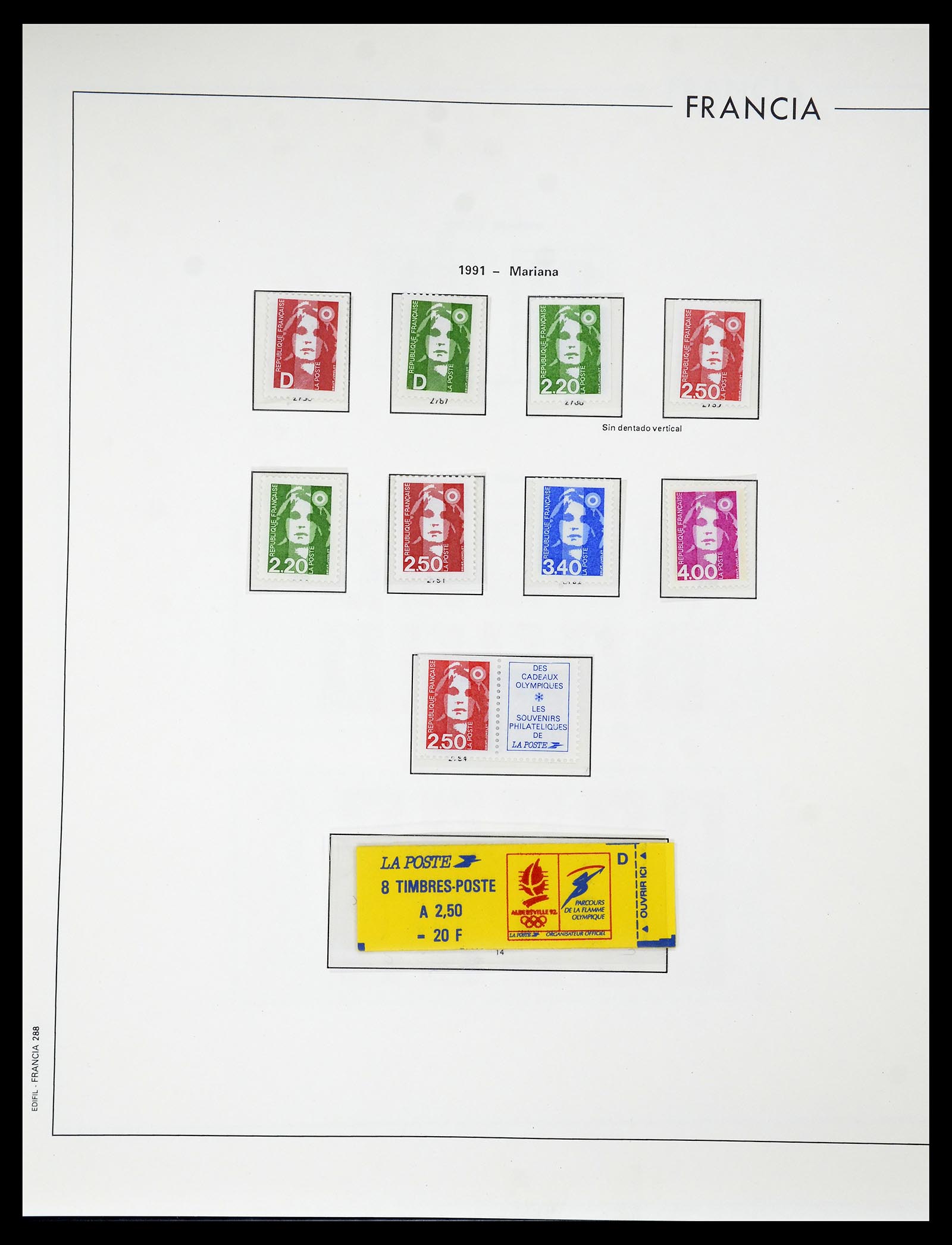 34755 299 - Postzegelverzameling 34755 Frankrijk 1900-2000.