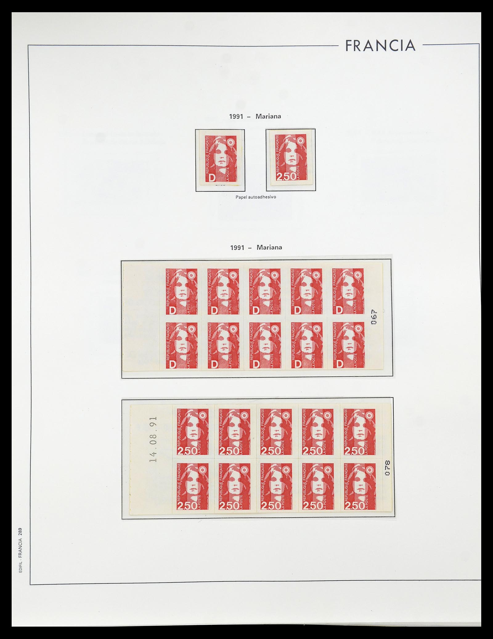 34755 300 - Postzegelverzameling 34755 Frankrijk 1900-2000.