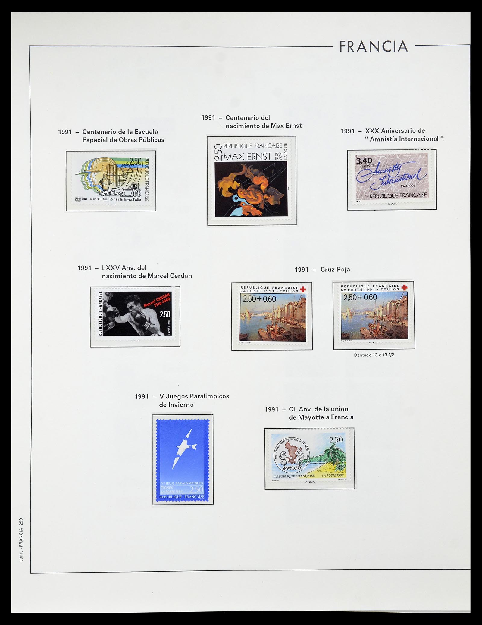 34755 301 - Postzegelverzameling 34755 Frankrijk 1900-2000.
