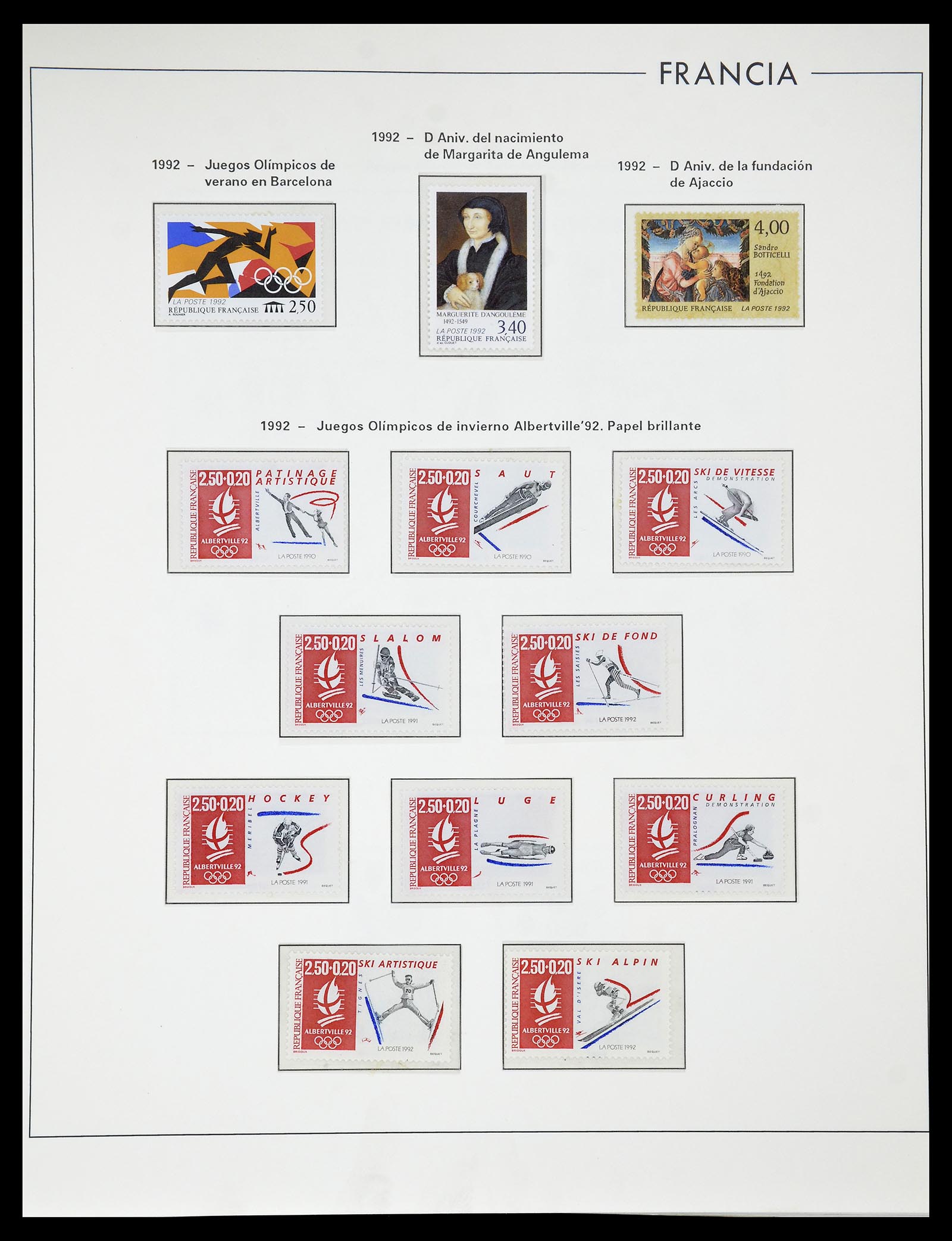34755 304 - Postzegelverzameling 34755 Frankrijk 1900-2000.