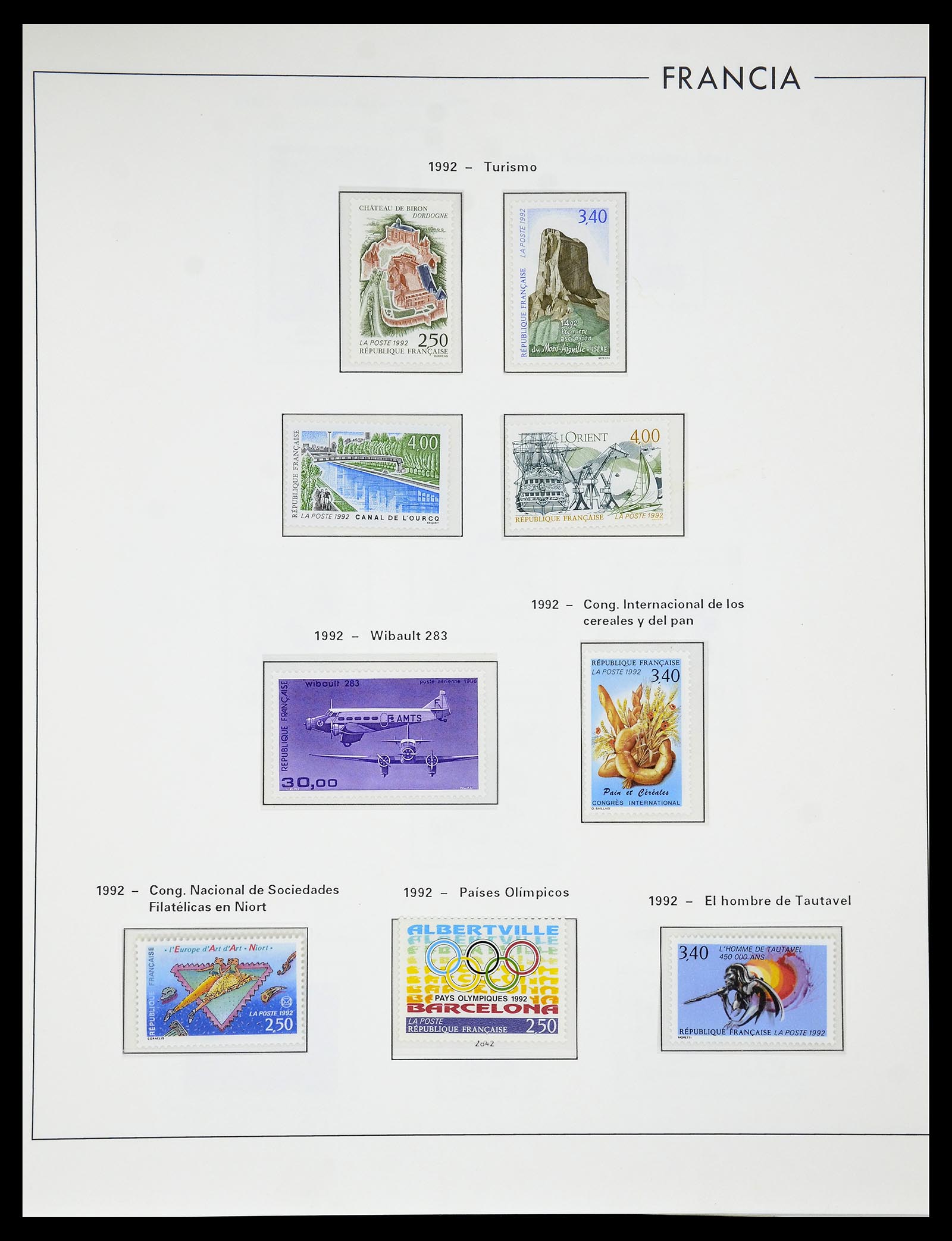 34755 306 - Postzegelverzameling 34755 Frankrijk 1900-2000.