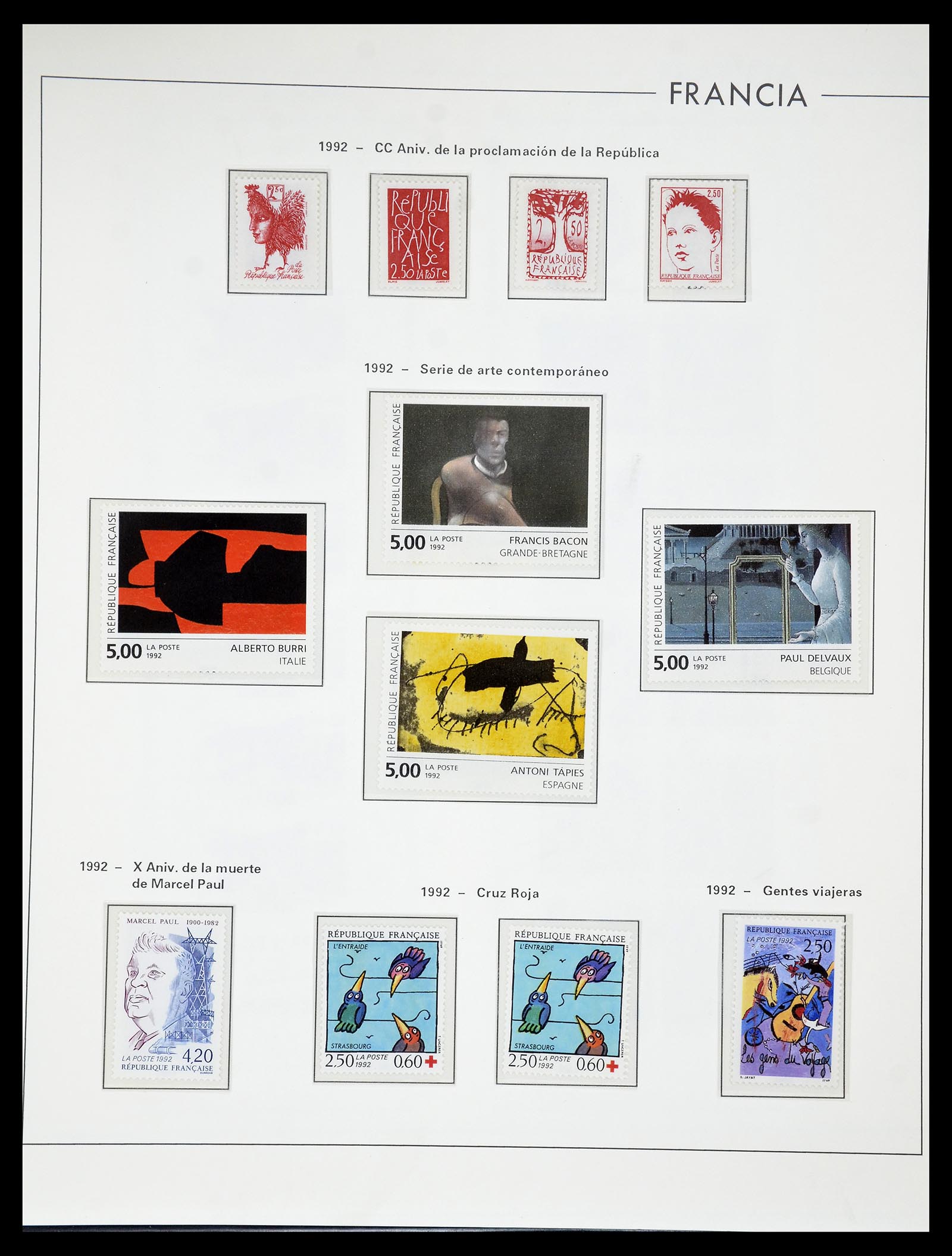 34755 308 - Postzegelverzameling 34755 Frankrijk 1900-2000.