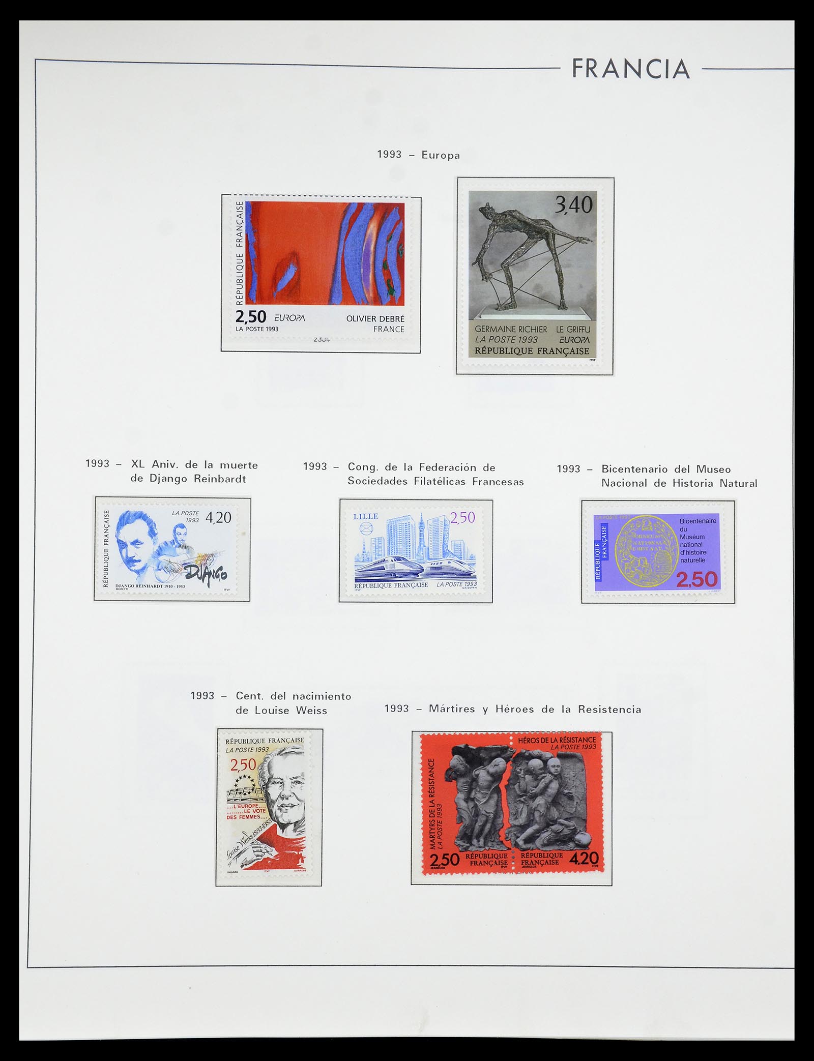 34755 315 - Postzegelverzameling 34755 Frankrijk 1900-2000.