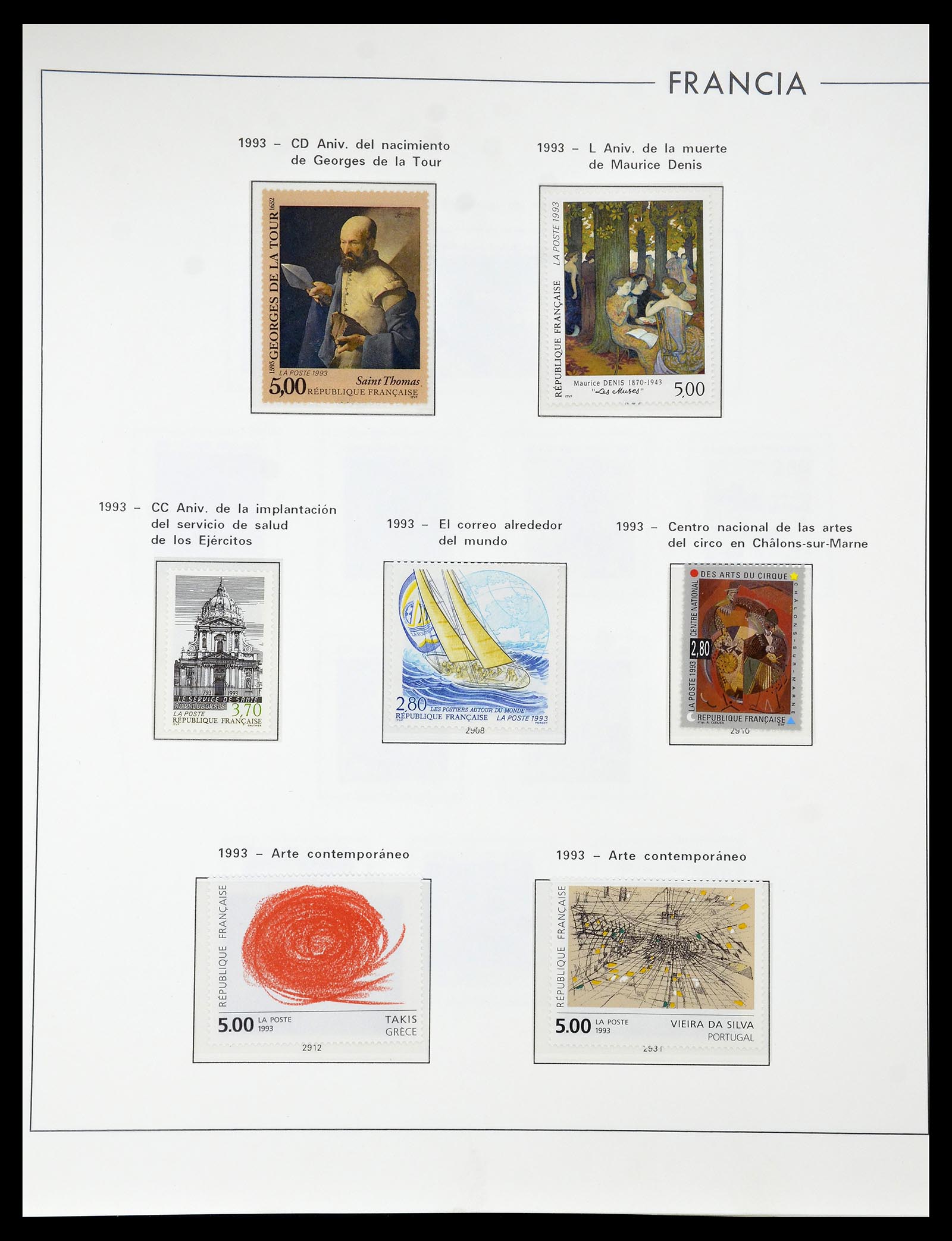 34755 317 - Postzegelverzameling 34755 Frankrijk 1900-2000.
