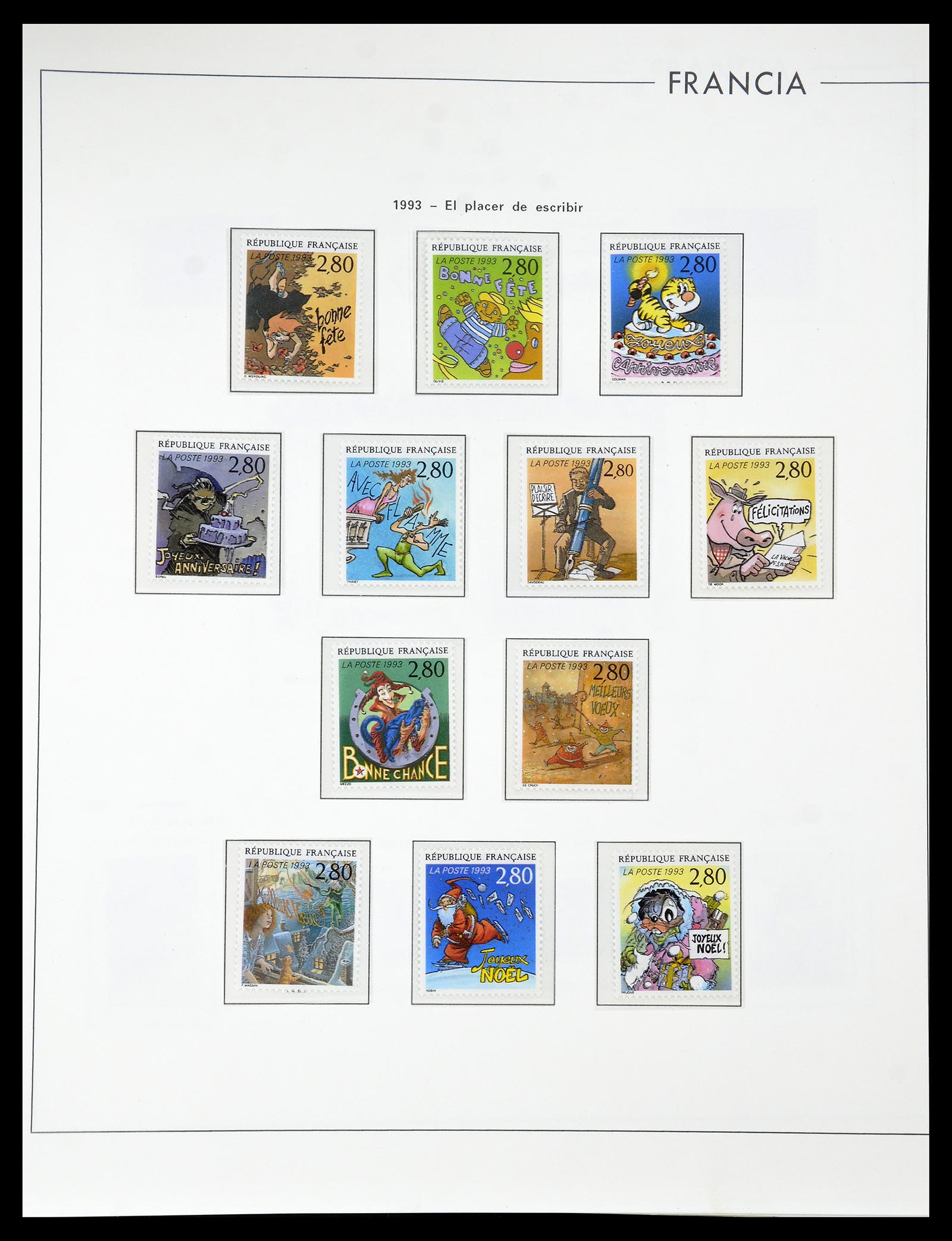 34755 318 - Postzegelverzameling 34755 Frankrijk 1900-2000.