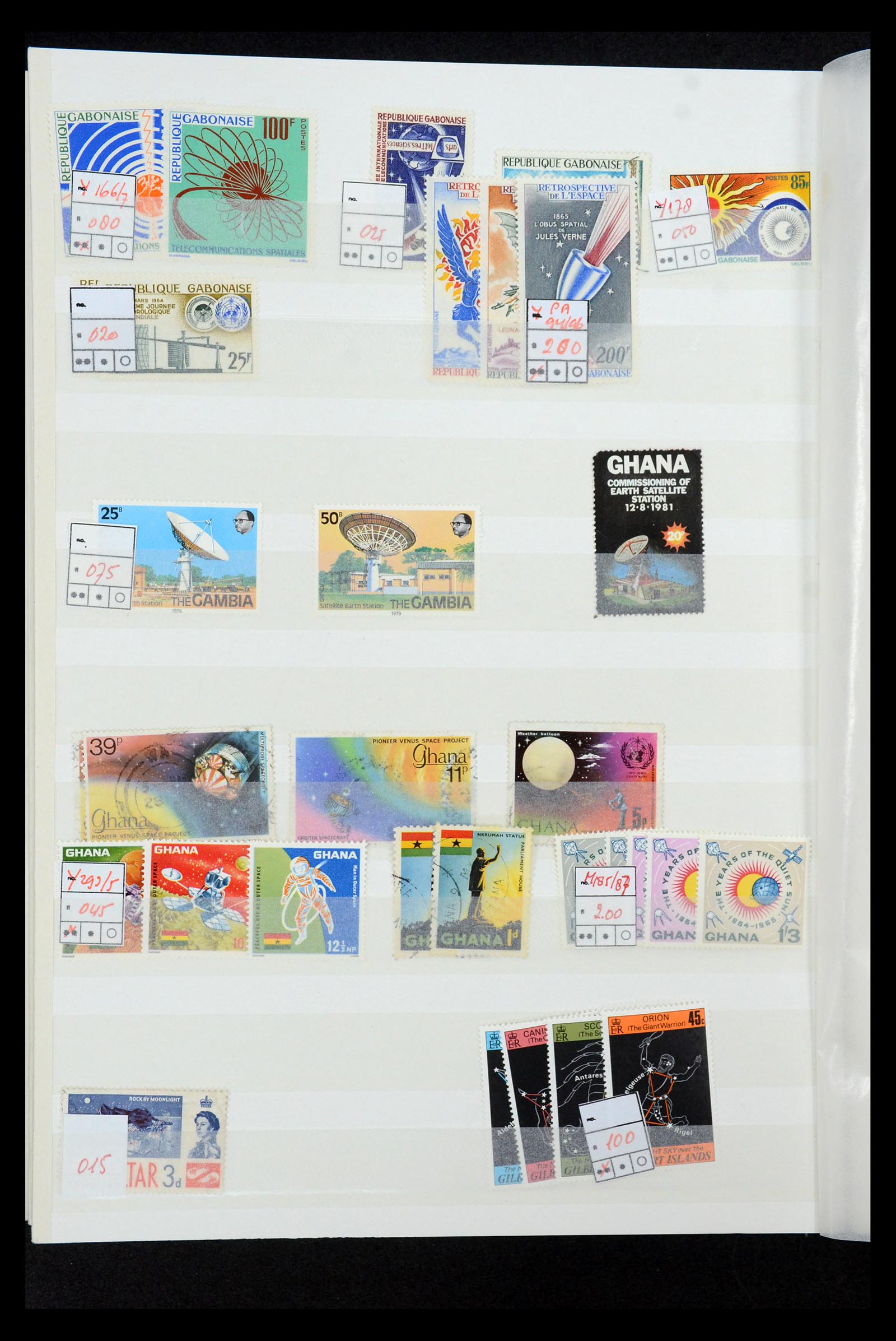 34782 078 - Stamp Collection 34782 Motif space travel, astrology, astronomy 1960-201