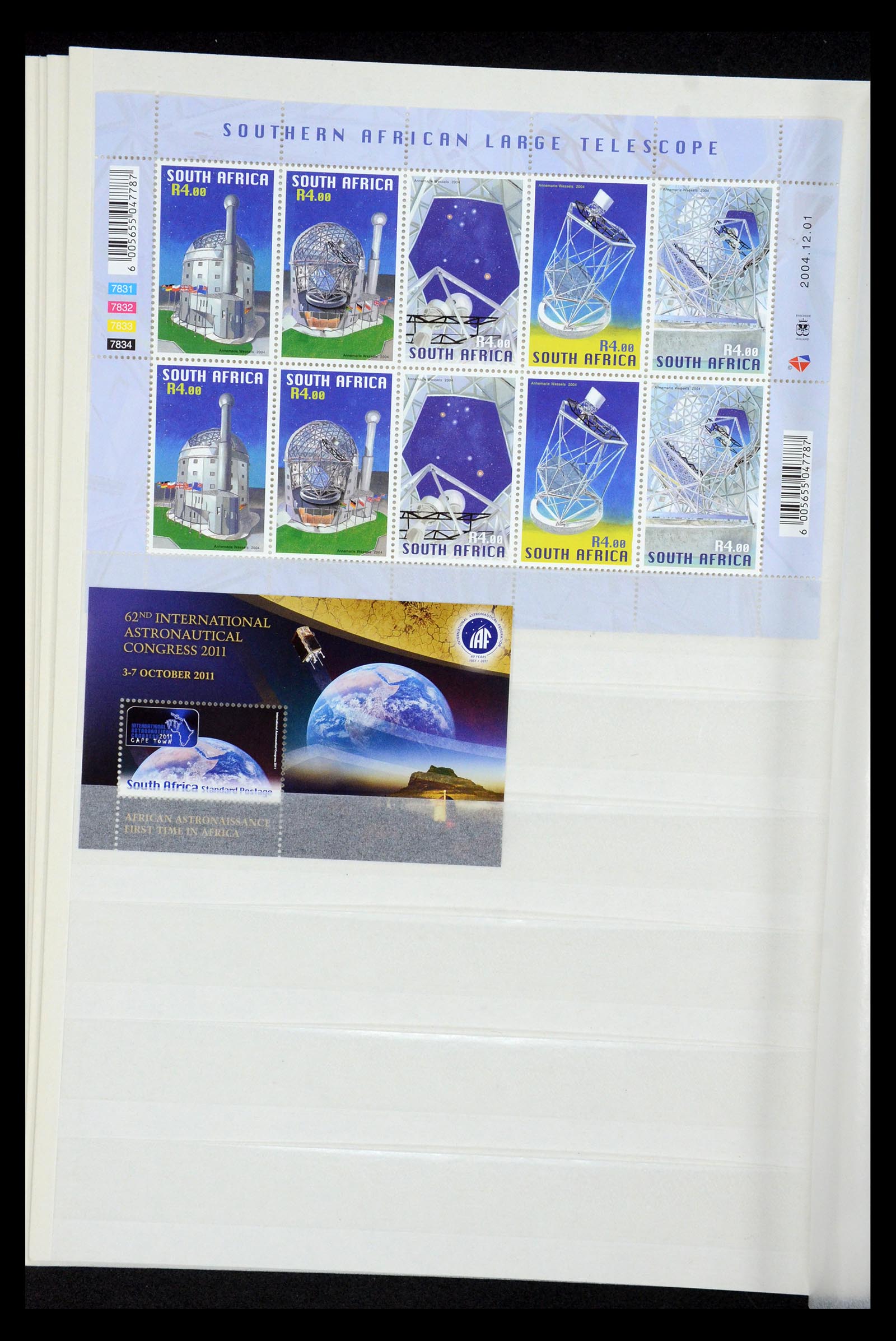 34782 703 - Stamp Collection 34782 Motif space travel, astrology, astronomy 1960-201