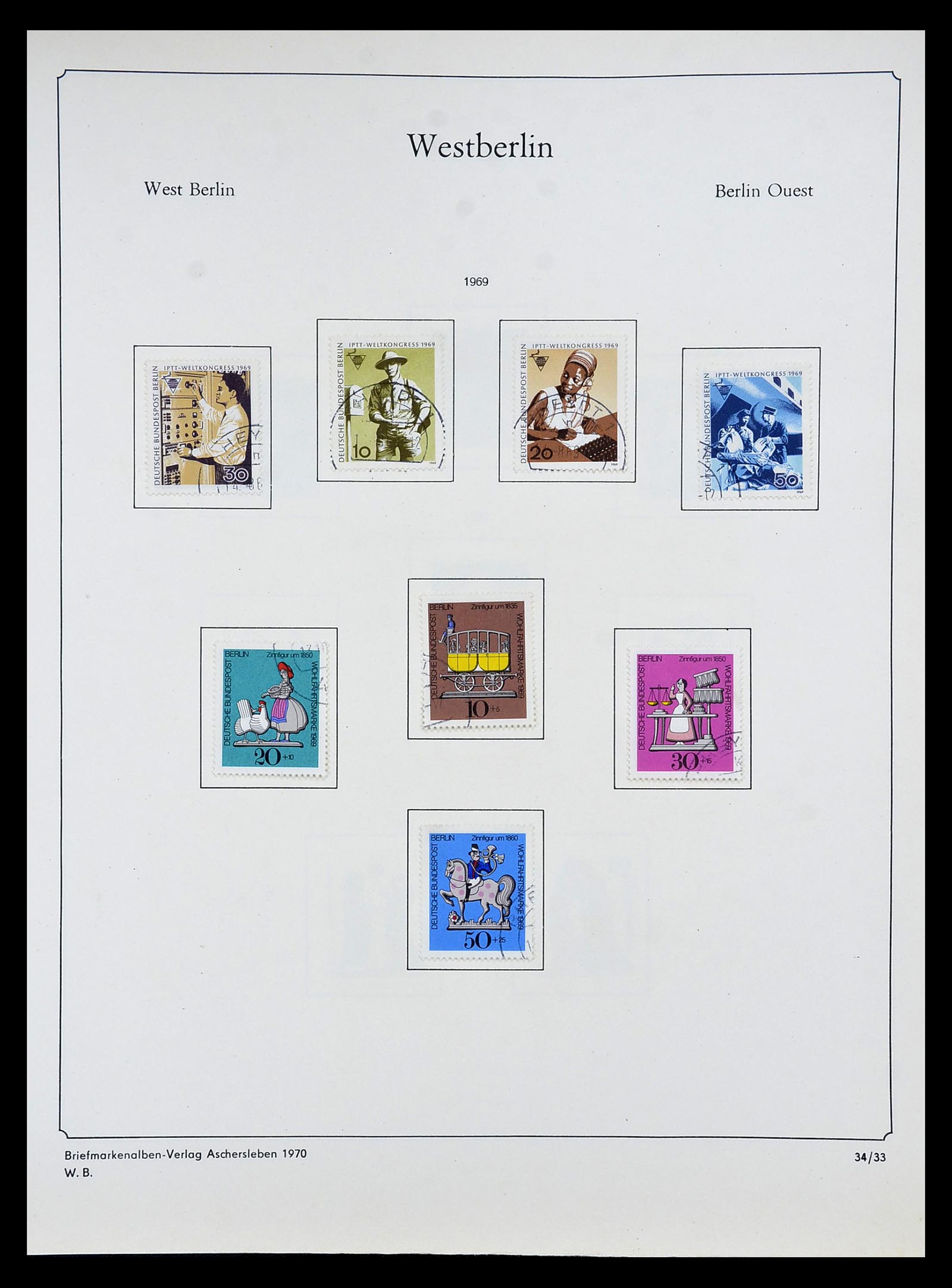 34809 102 - Postzegelverzameling 34809 Duitse Zones en Berlijn 1945-1990.