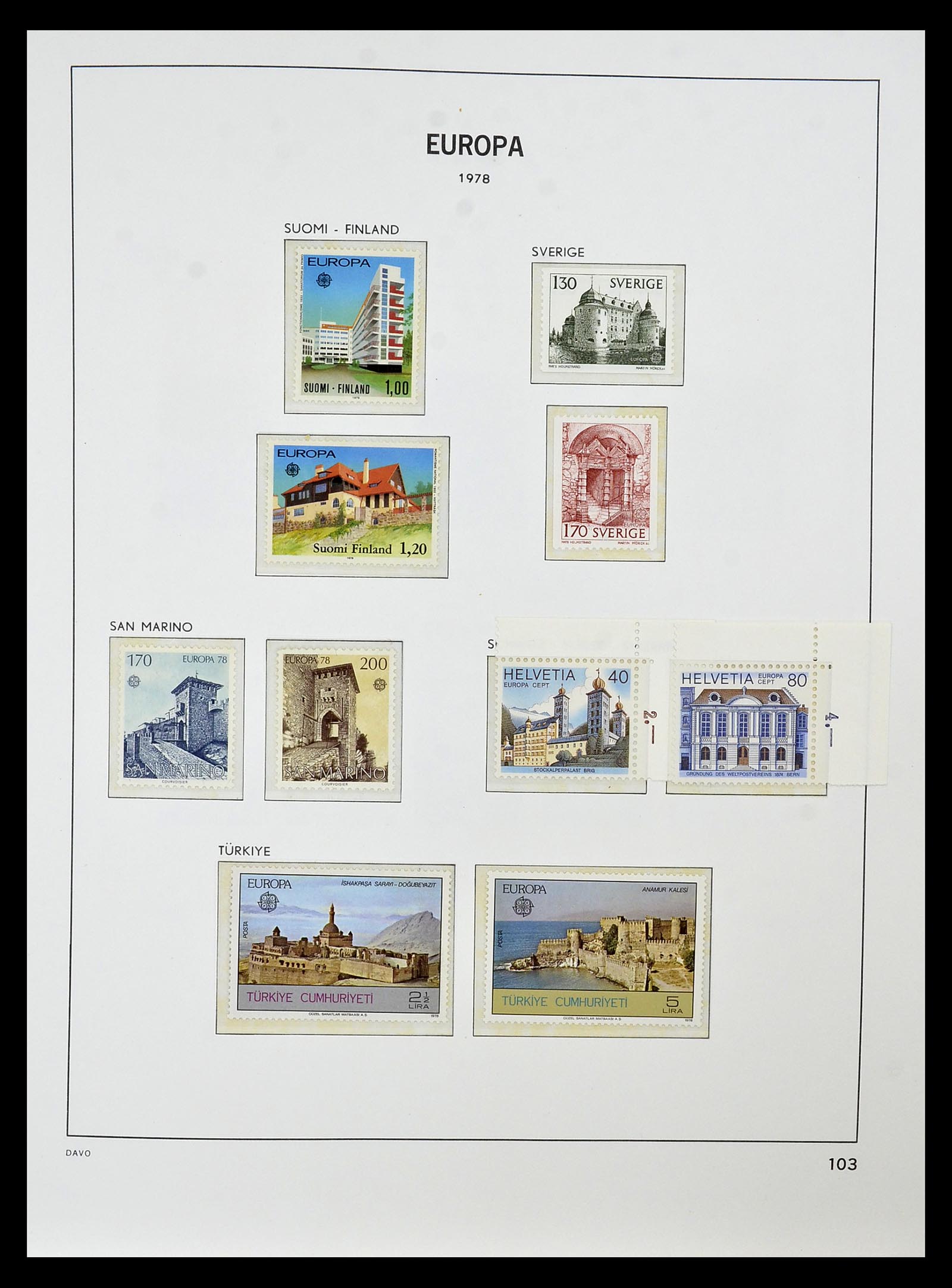 34838 121 - Stamp Collection 34838 Europa CEPT 1956-1998.