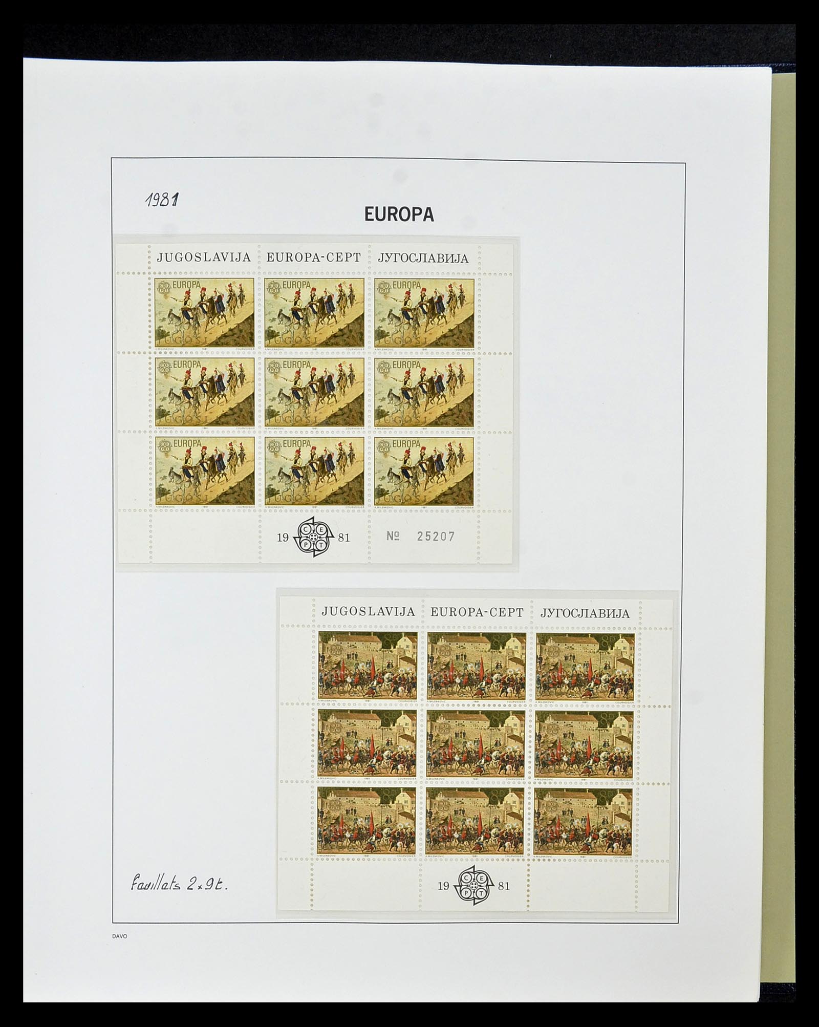 34838 161 - Postzegelverzameling 34838 Europa CEPT 1956-1998.