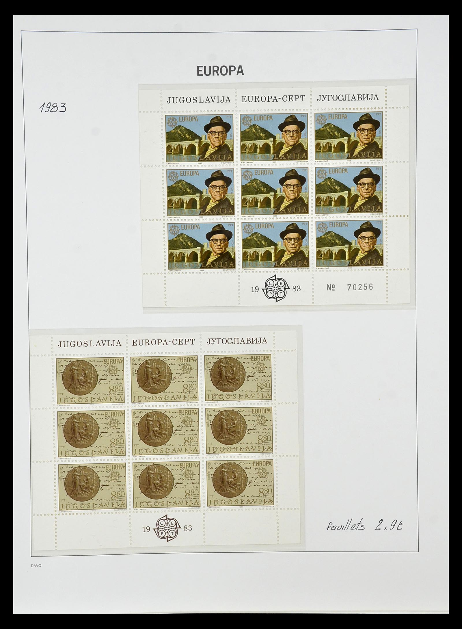 34838 190 - Postzegelverzameling 34838 Europa CEPT 1956-1998.