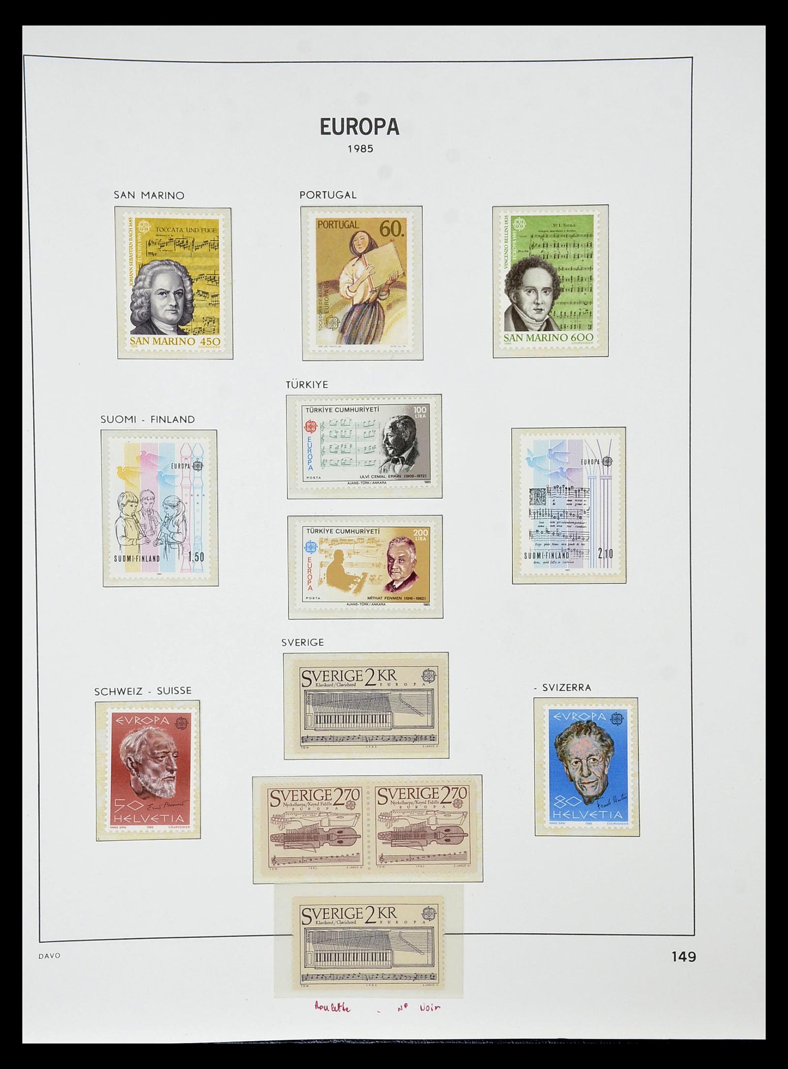34838 211 - Postzegelverzameling 34838 Europa CEPT 1956-1998.
