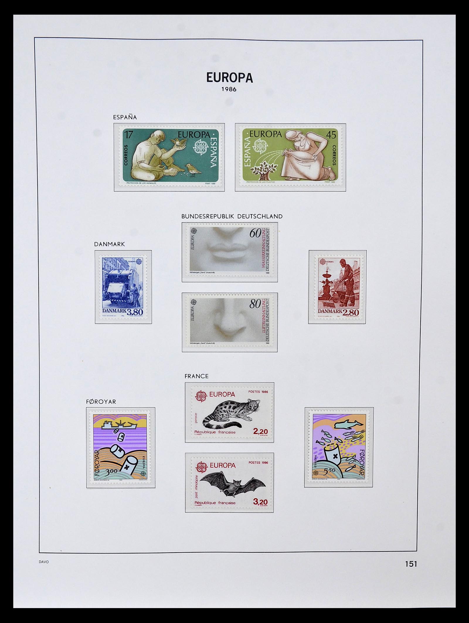 34838 219 - Postzegelverzameling 34838 Europa CEPT 1956-1998.