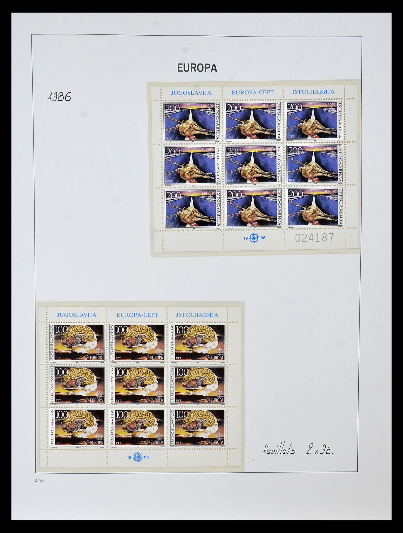 34838 230 - Postzegelverzameling 34838 Europa CEPT 1956-1998.