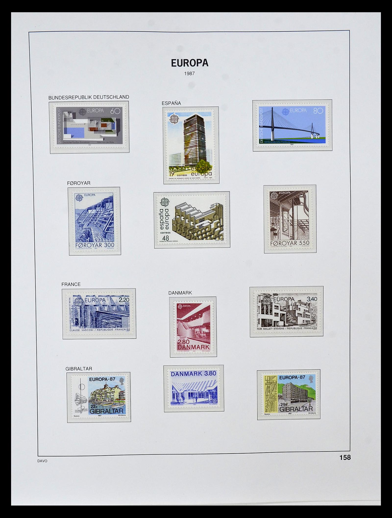 34838 232 - Postzegelverzameling 34838 Europa CEPT 1956-1998.