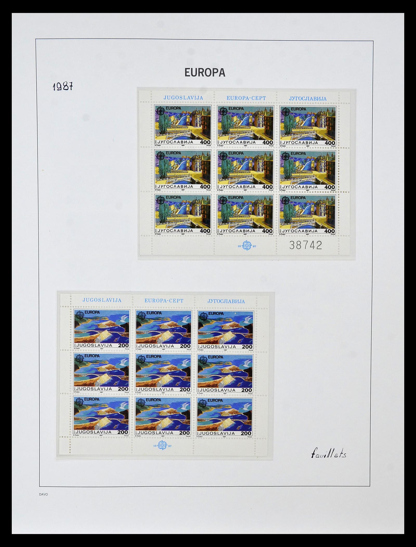 34838 243 - Postzegelverzameling 34838 Europa CEPT 1956-1998.