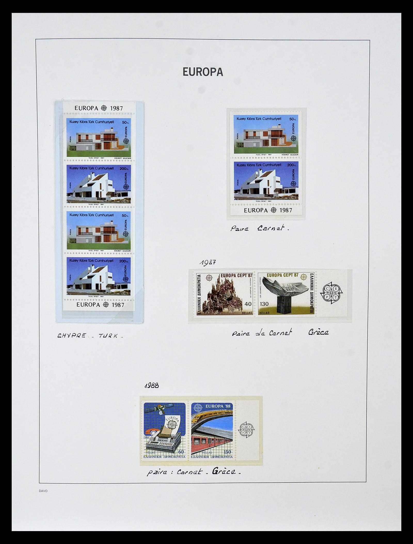 34838 244 - Postzegelverzameling 34838 Europa CEPT 1956-1998.
