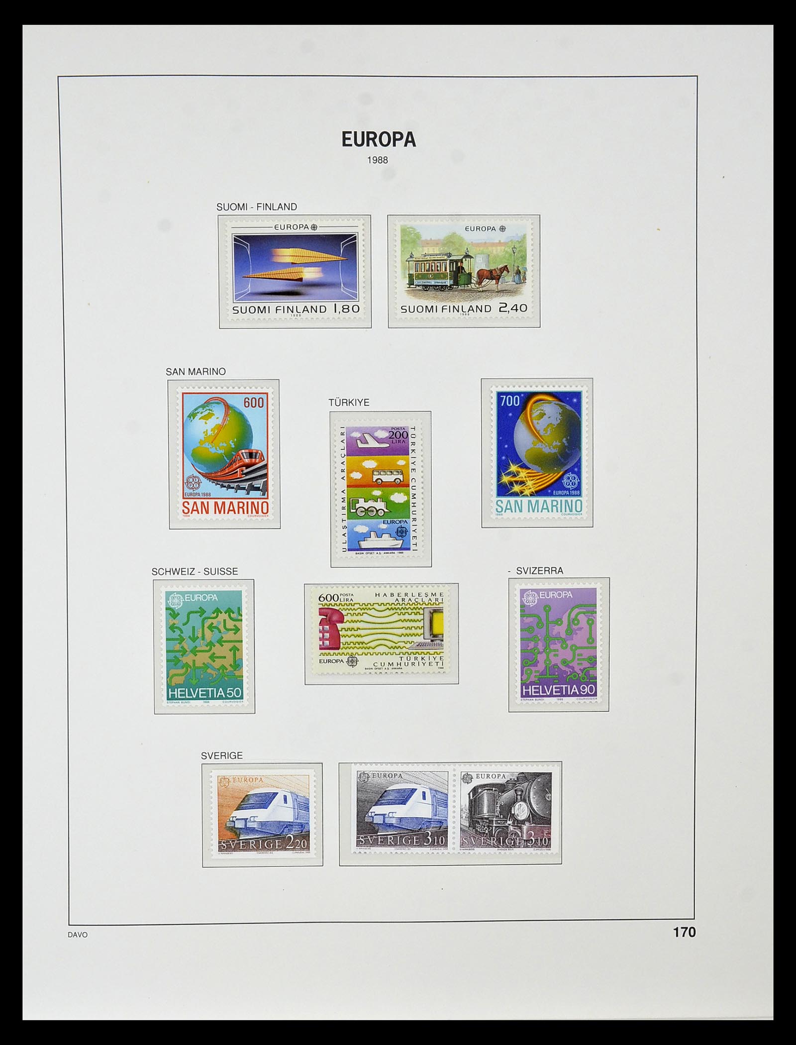 34838 252 - Postzegelverzameling 34838 Europa CEPT 1956-1998.