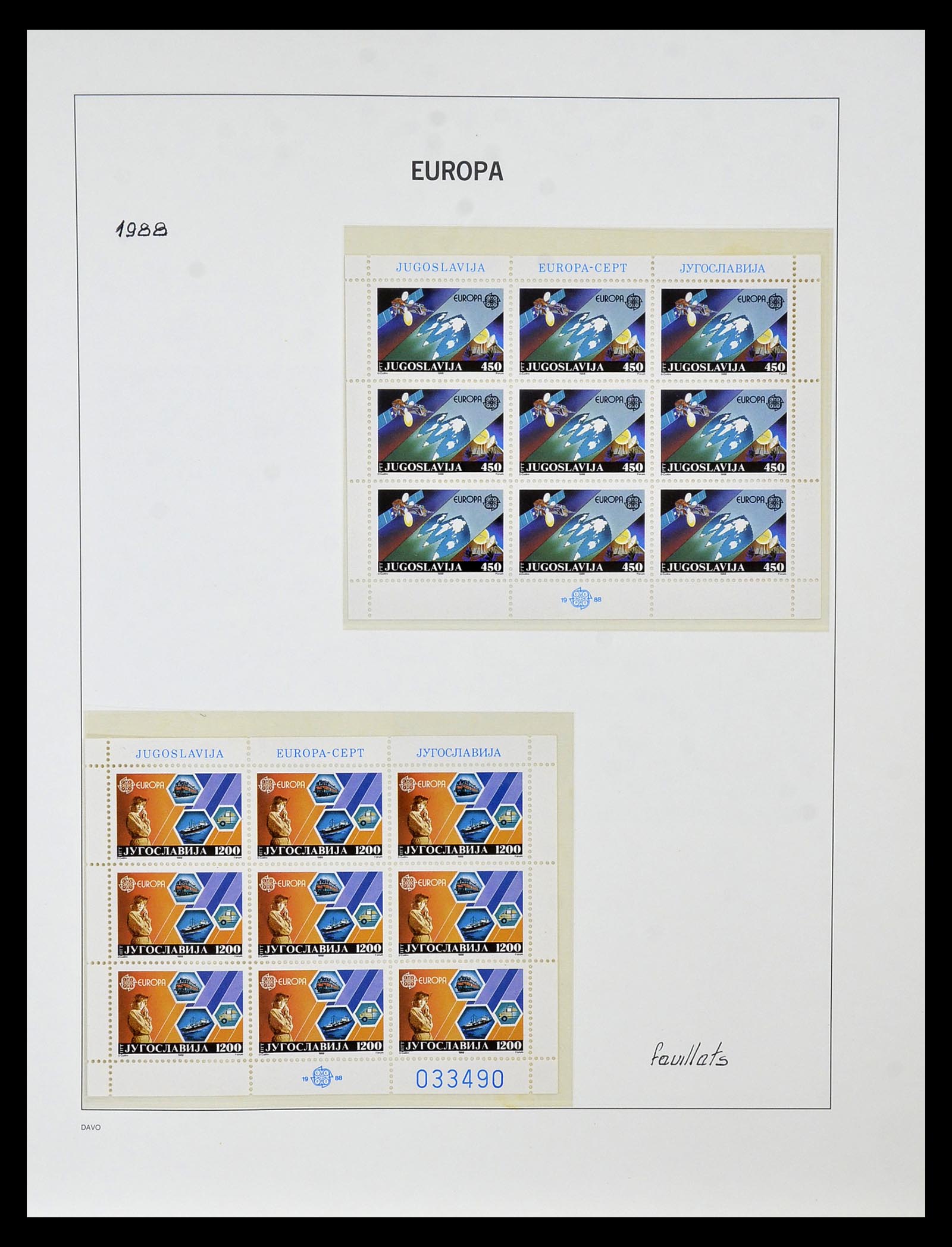 34838 258 - Postzegelverzameling 34838 Europa CEPT 1956-1998.