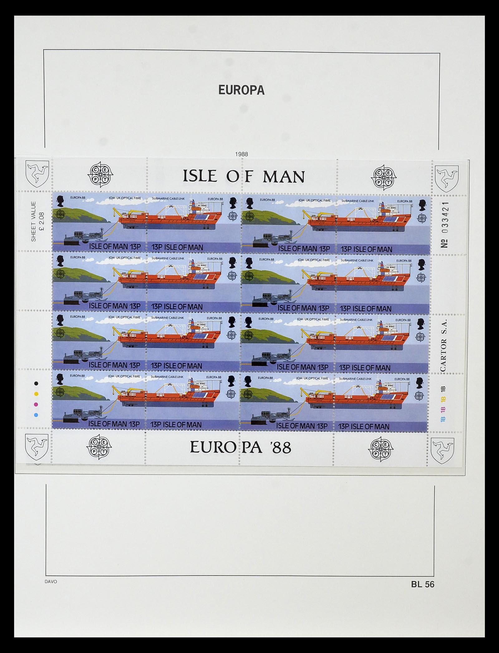 34838 259 - Postzegelverzameling 34838 Europa CEPT 1956-1998.