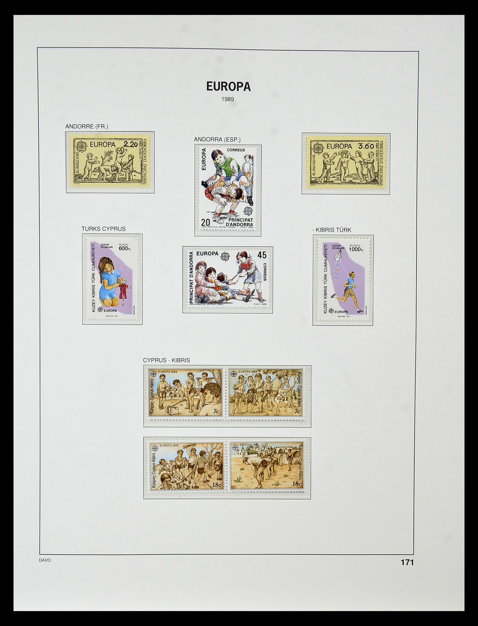 34838 261 - Postzegelverzameling 34838 Europa CEPT 1956-1998.