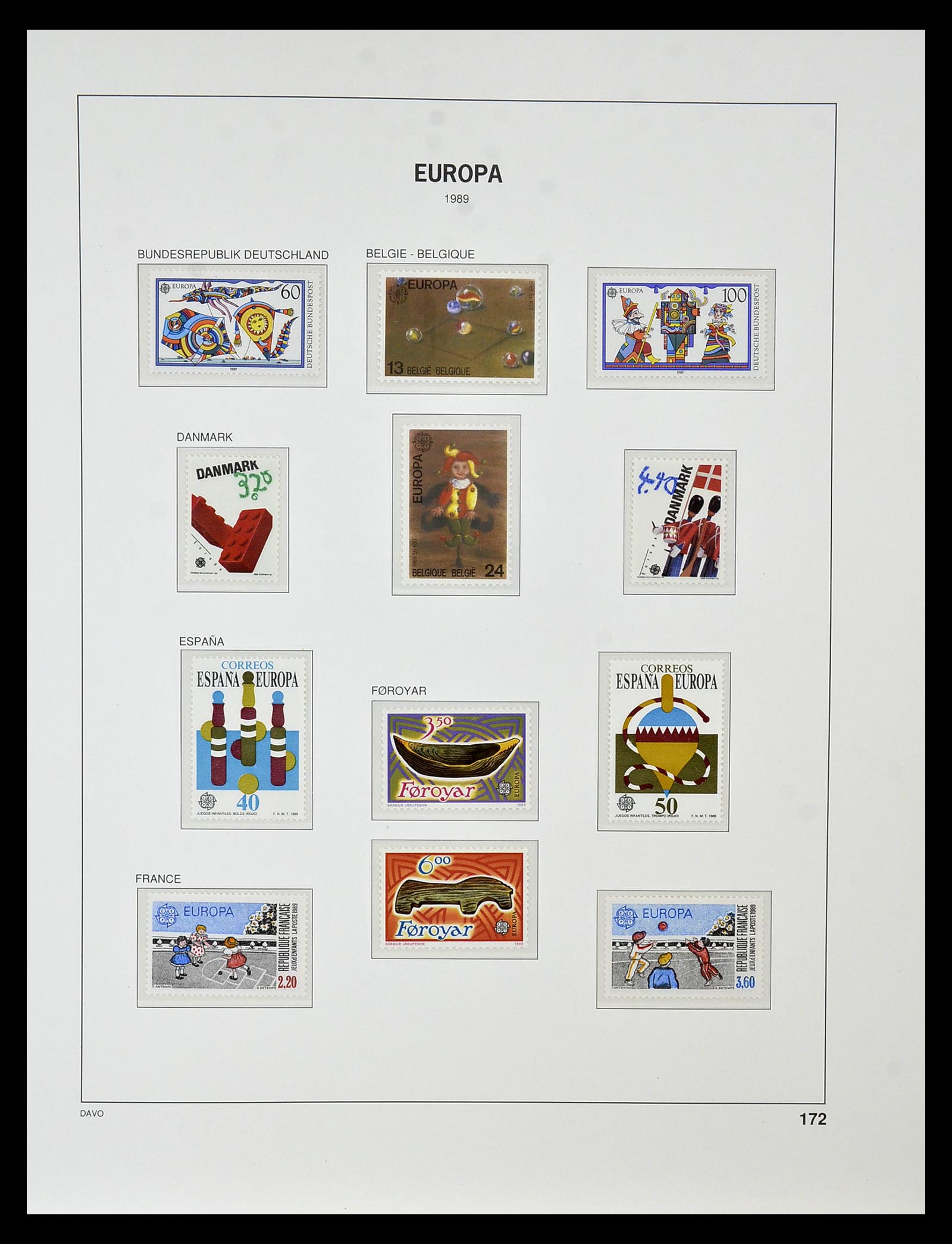 34838 262 - Postzegelverzameling 34838 Europa CEPT 1956-1998.